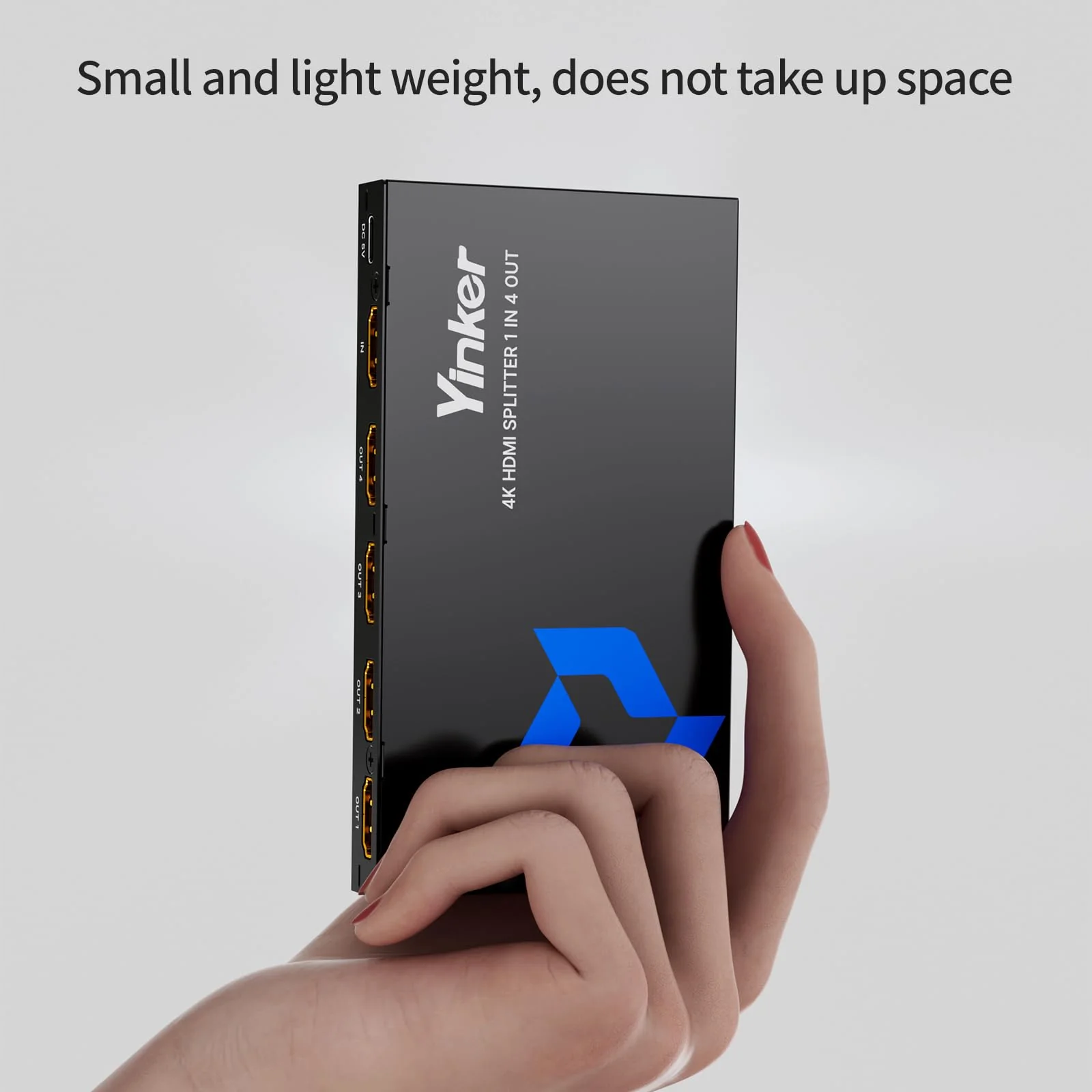 4K HDMI Splitter 1 in 4 Out, 4K@30Hz 1x4 Slim HDMI Splitter for Multiple Monitors, 1 to 4 USB Powered Splitter Only Duplicate/Mirror for PS4 Fire Stick HDTV - Image 6