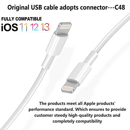 4Pack [Apple MFi Certified] Charger Lightning to USB Charging Cable 6FT Cord Compatible iPhone 14/13/12/11 Pro/11/XS MAX/XR/8/7/6s Plus,iPad Pro/Air/Mini,iPod Touch 4 - Image 4