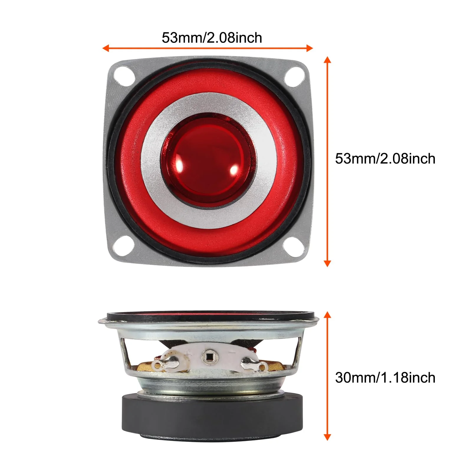 4pcs 4Ohm 5W Full Range Audio Speaker Stereo Woofer Loudspeaker for Arduino Replacement (4pcs) 4pcs - Image 3