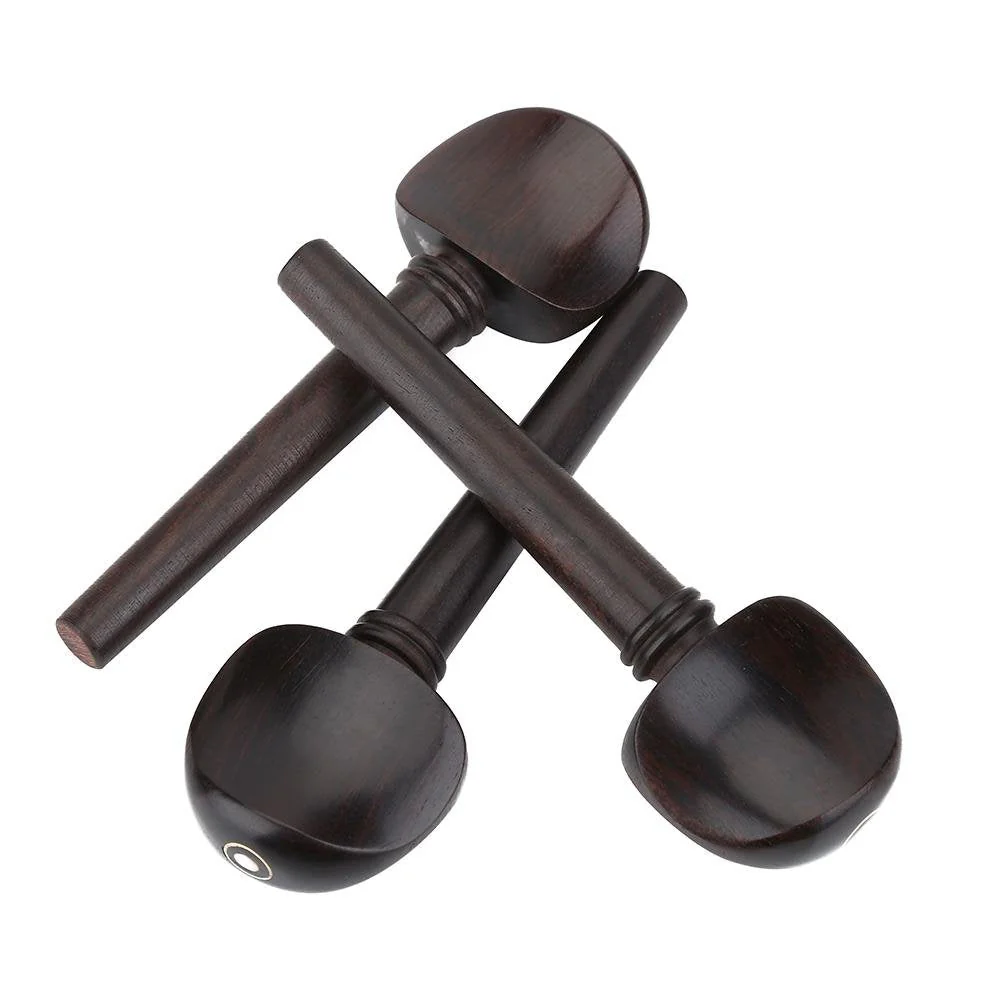 4pcs Cello Tuning Peg No Hole Ebony Wood 4/4 Cello Peg Elegant Musical Instruments Parts Cello Tuning Pegs Cello Tuning Pegs 4/4 Cello Tuning Pegs 4/4 Cello Tuning Pegs - Image 4