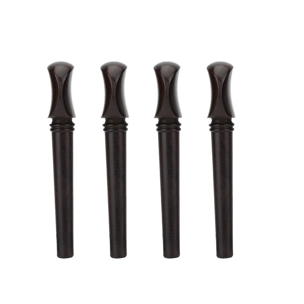 4pcs Cello Tuning Peg No Hole Ebony Wood 4/4 Cello Peg Elegant Musical Instruments Parts Cello Tuning Pegs Cello Tuning Pegs 4/4 Cello Tuning Pegs 4/4 Cello Tuning Pegs - Image 9