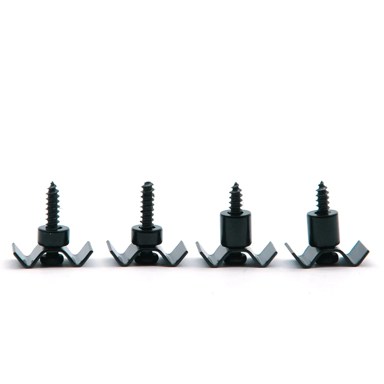 4PCS Metal Vintage Style Guitar String Trees Guides Retainers for Fender Strat or Tele Style Electric Guitar (Black) Black - Image 4