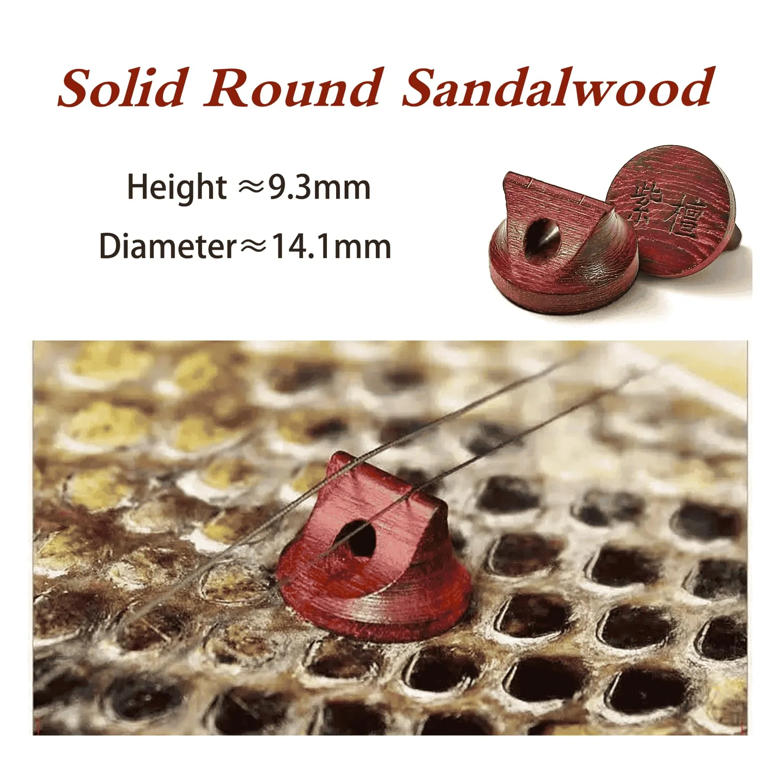 4pcs Professional Sandalwood Erhu Bridge Accessories for Enhanced Sound Replacement Parts for Erhu Performers Bridge*4 - Image 5