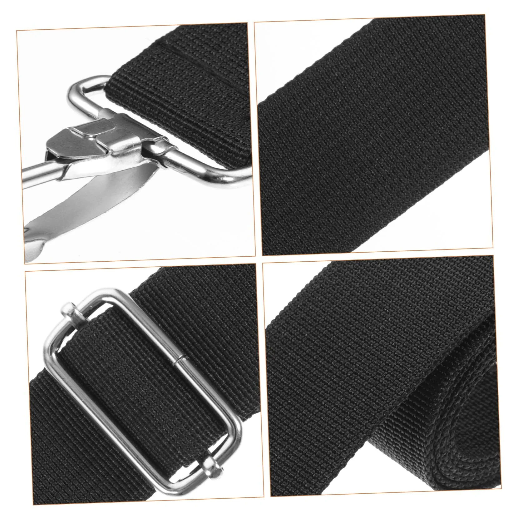 4pcs Snare Drum Strap Instrument Parts Drum Dampeners Adjustable Drum Shoulder Sling Marching Snare Drum Instrument Belt Drum Strap Replacement Drum Belt Metal Tool Belt Polyester - Image 8