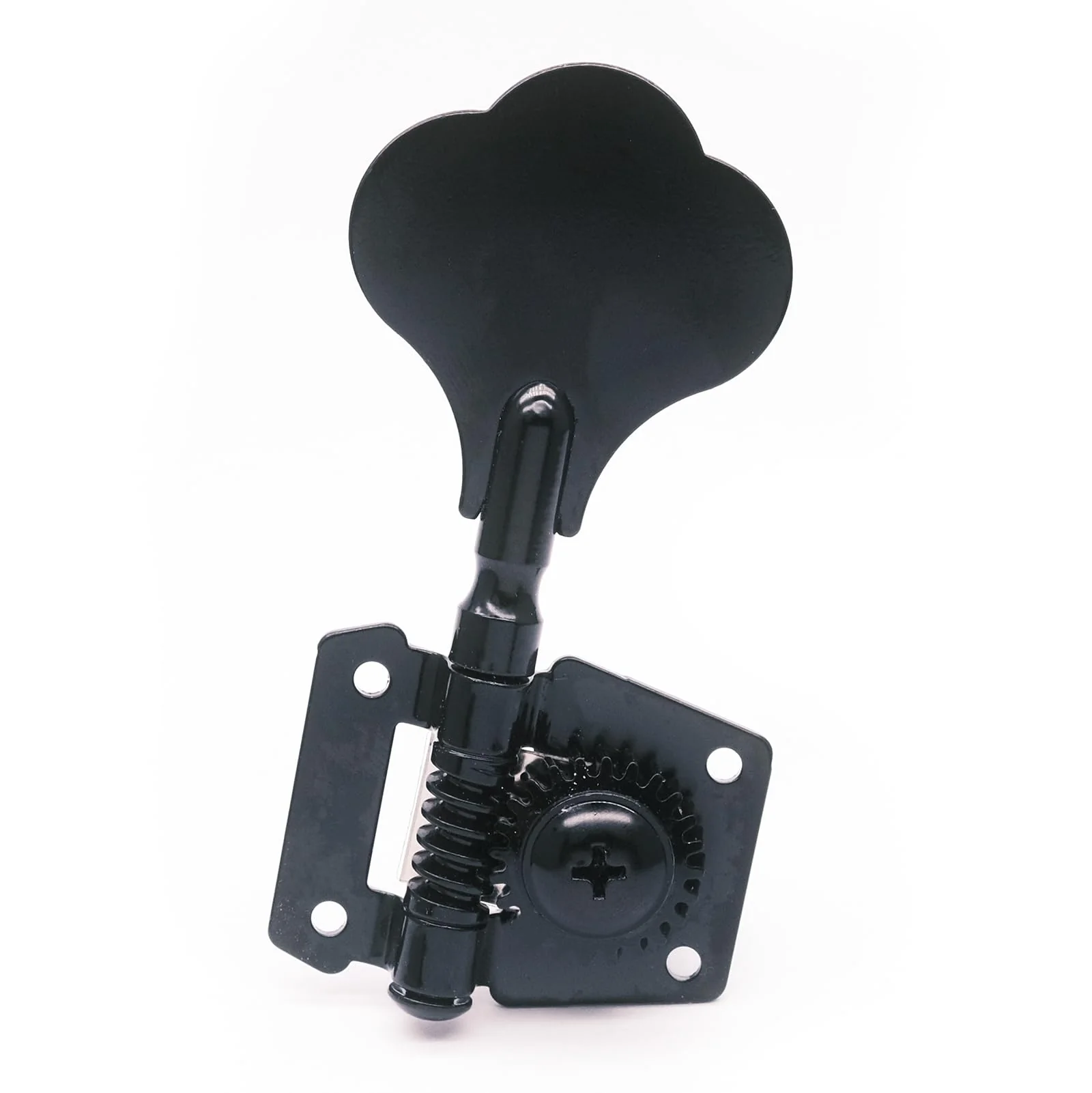 4R Opened Electric Bass Guitar Tuning Pegs Machine Heads Tuners for Bass for Jazz Precision P Bass Replacement (4R Black) 4R Black - Image 3