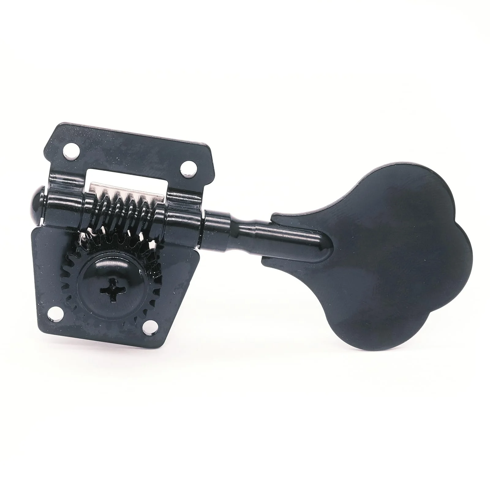 4R Opened Electric Bass Guitar Tuning Pegs Machine Heads Tuners for Bass for Jazz Precision P Bass Replacement (4R Black) 4R Black - Image 4