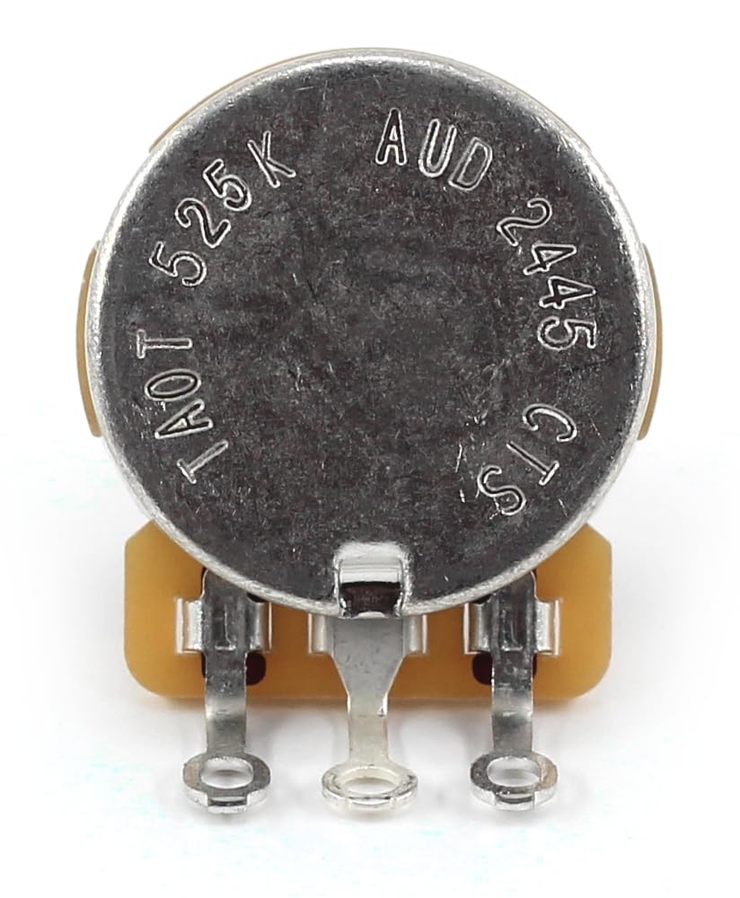4x TAOT Custom CTS 525K Pots 3/8” Short, 10% Tolerance + 2x Orange Drop .022uf 200V Caps + 14" Buss wire Clear Stamping - Image 4