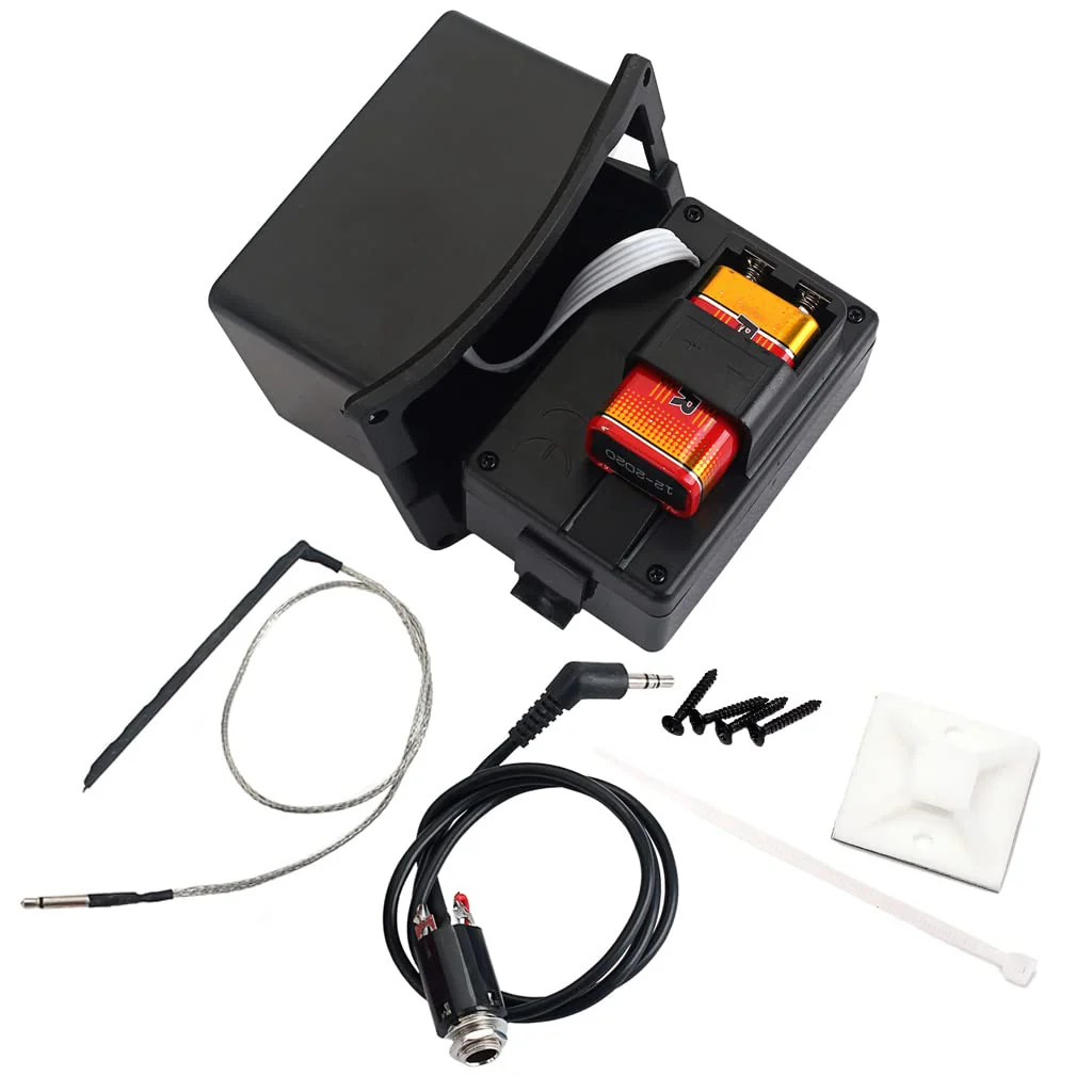 5 Band Acoustic Guitar Preamp EQ Equalizer Pickup Acoustic Guitar Amplifier Digital Chromatia Tuner Piezo Pickup for Acoustic Guitar Accessory TEQ5 - Image 3
