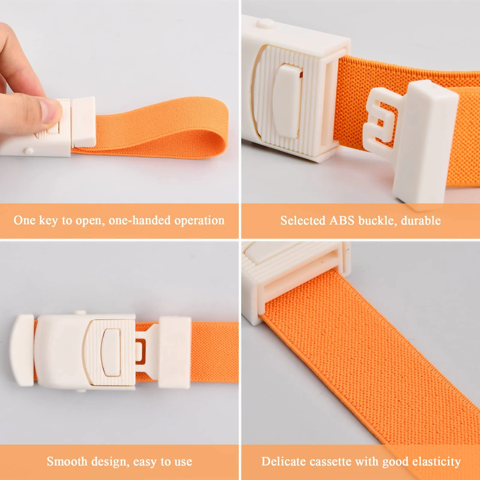 5 Colours Medical Nurse Tourniquet, Professional Storage Tube, Blood Drawing, Adjustable Tourniquet Buckle, Tourniquet Bands with Buckle, Vein Congestion for Vein Blood Removal Trauma First Aid - Image 3