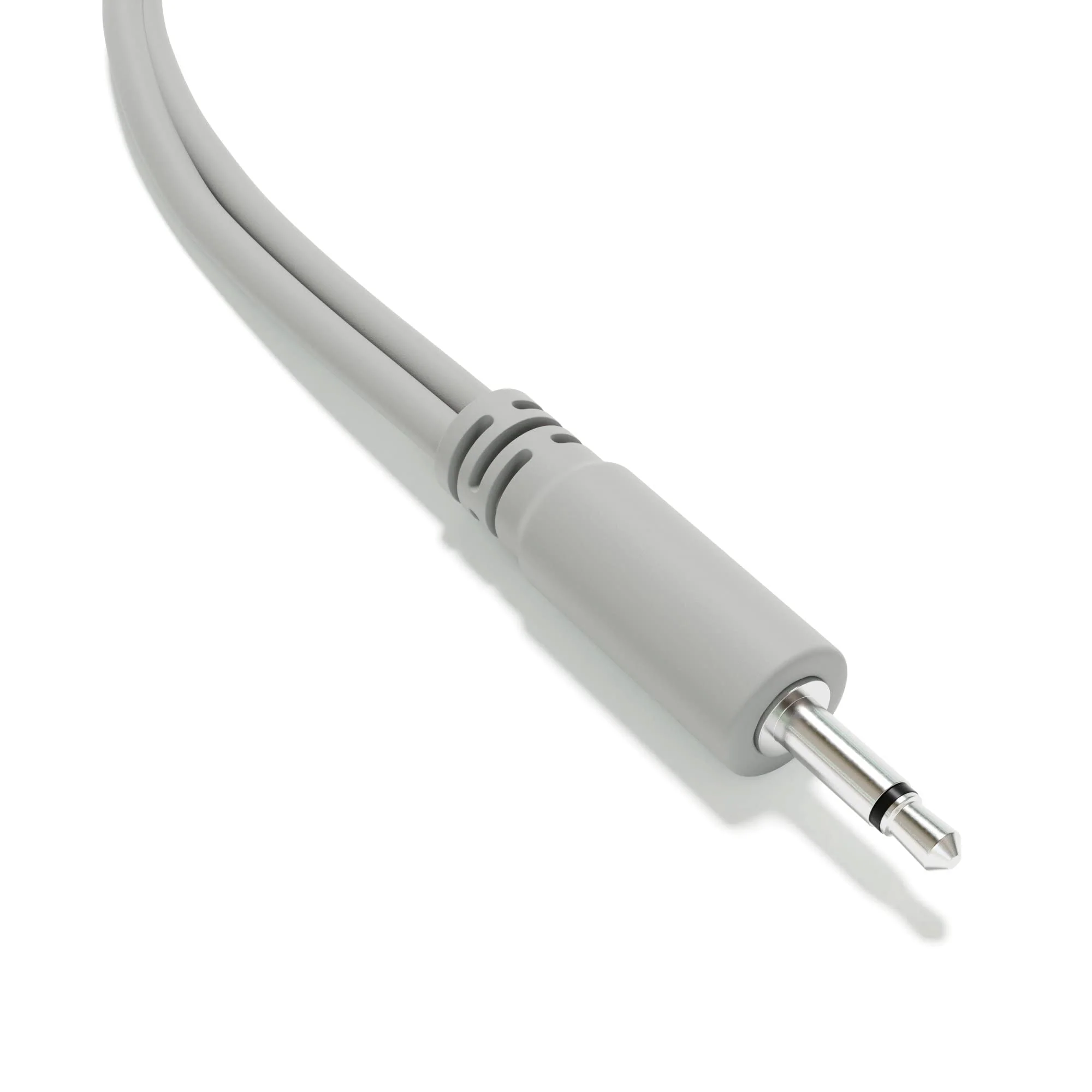 5-Pack - Mono Splitter Y Patch Cables - TS 3.5mm 1/8" Eurorack Synth Synthesizer [Grey] Grey - Image 4