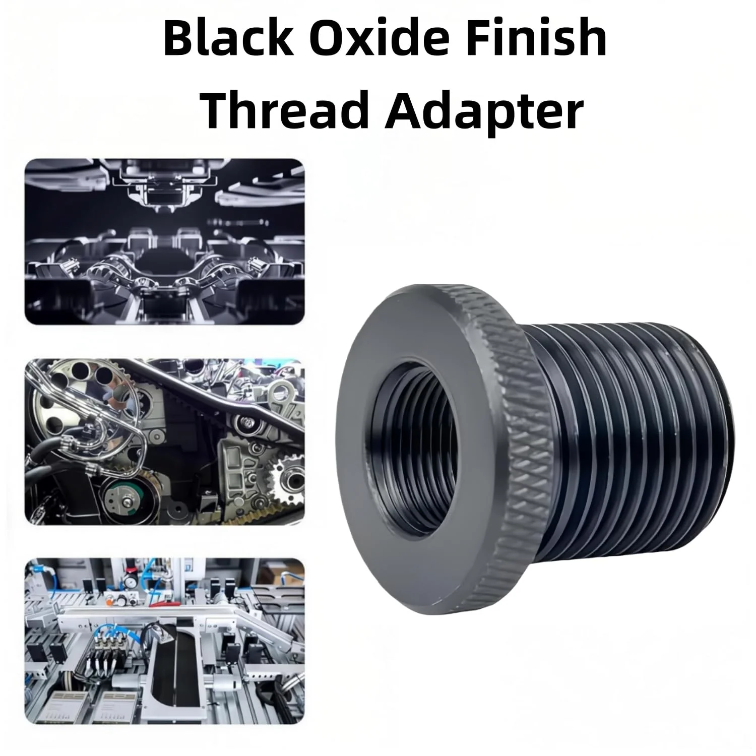 5 Pack Thread Adapters and 10 PCS Washers, 1/2 * 28-3/4 * 16, Black Durable black-4 - Image 5