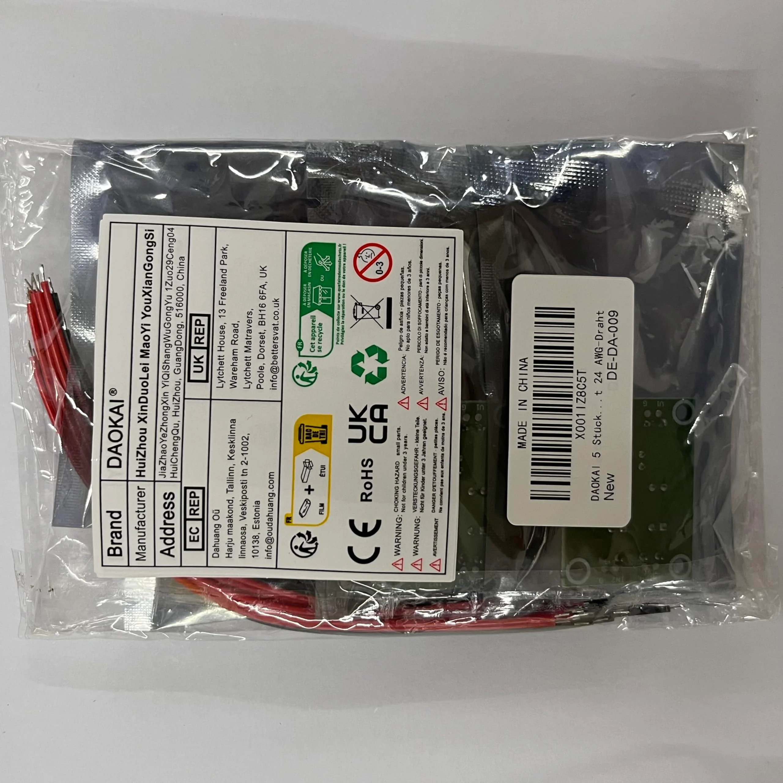 5 Pcs PC817 2 Channel Optocoupler Isolation Module 3.6-30V Voltage Converter Driver Photoelectric Isolated Board for Control Relay with 24AWG Wire - Image 8