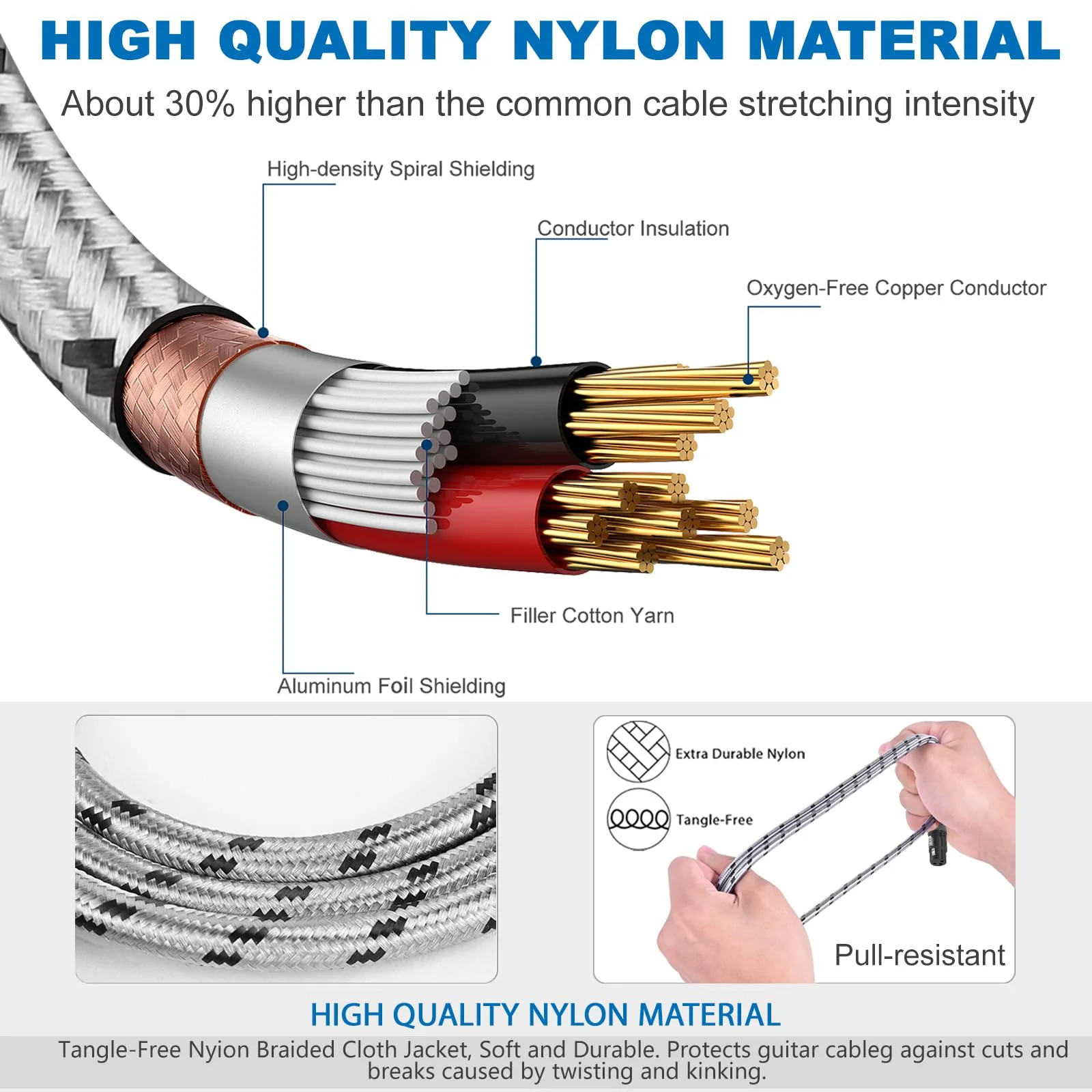 5 Pin to 3 Pin DMX Lighting Cable 12inch 2-Pack, 3 Pin XLR Female to 5 Pin XLR Male Adapter Cable, for Convert Between DMX and XLR Connector - Image 3
