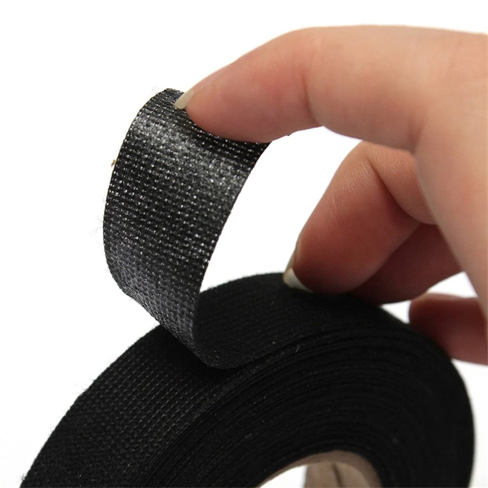 5 Rolls Wire Loom Harness Tape, Wiring Harness Cloth Tape, Wiring Loom Harness Adhesive Cloth Fabric Tap， Adhesive Fabric Tape for Automobile ，Wire harnessing Noise Damping Heat Proof(15 mm x 15 m) - Image 4