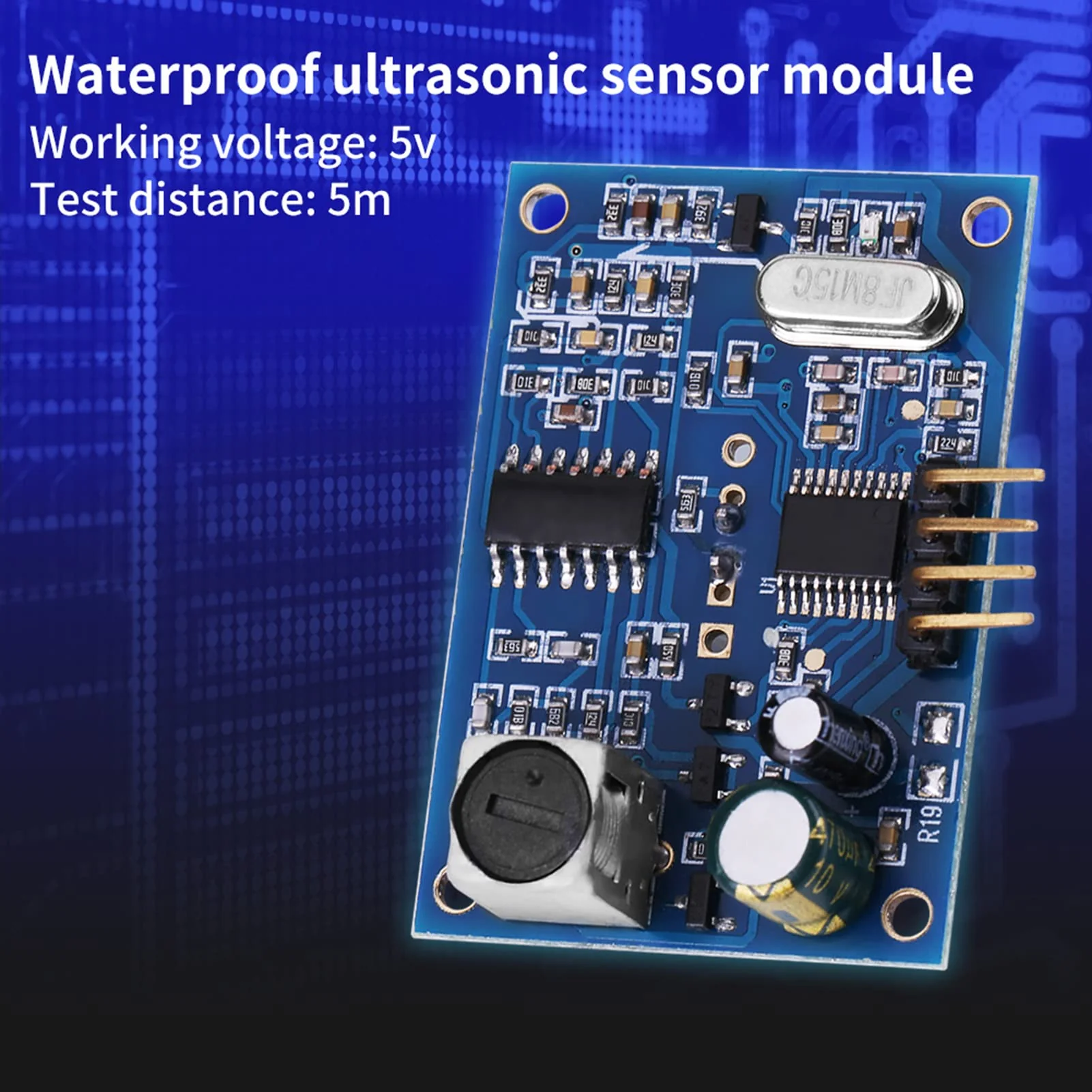 5 V Ultrasonic Wave Distance Measuring Board Distance Module with Waterproof Sensor for Horizontal Distance Measurement - Image 5