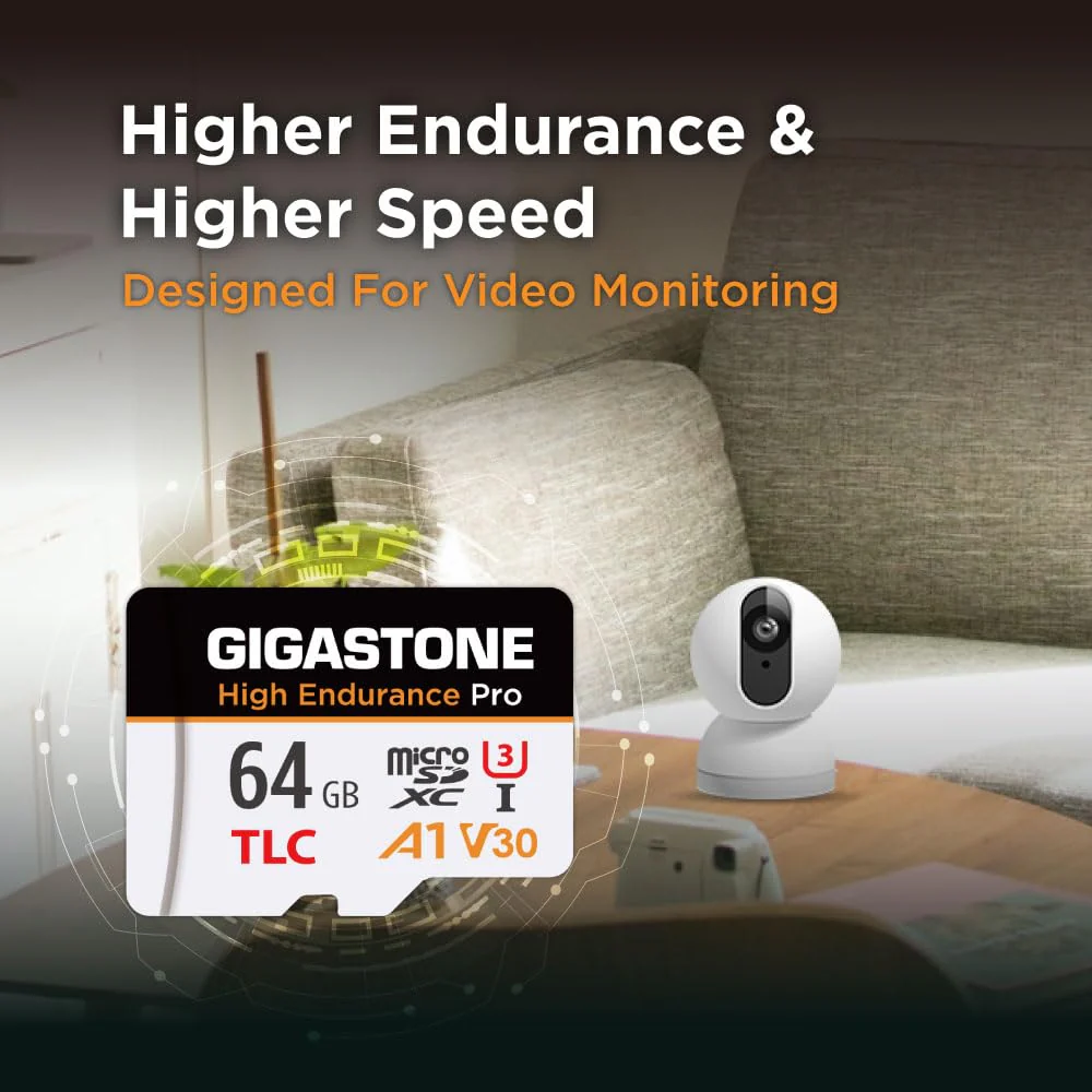 【5 Yrs Free Data Recovery】【Dash Cam】 GIGASTONE 64GB Micro SD Card, TLC High Endurance Pro, Speed Up to 95MB/s, Compatible with REDTIGER Rove VIOFO VANTRUE PRUVEEO ARIFAYZ, MicroSDXC UHS-I A1 V30 U3 64GB High Endurance Pro 1-Pack - Image 6