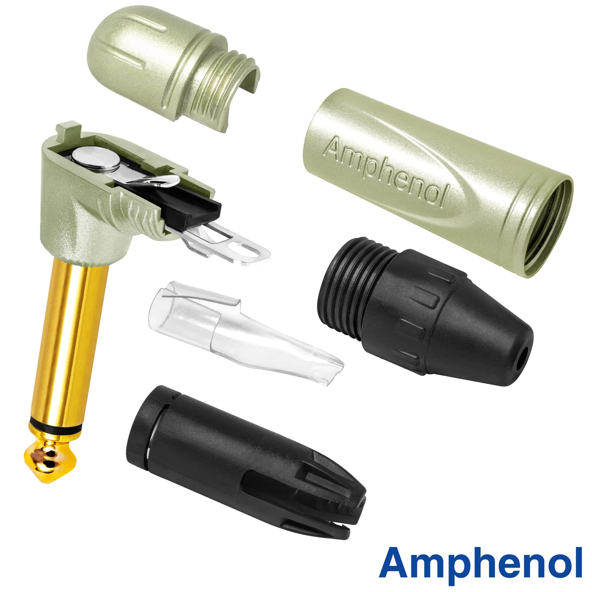50 Foot - Gotham GAC-1 Ultra Pro (Black) - Premium, Low-Capacitance (21 pf/F) Guitar Bass Instrument Cable - Amphenol QM2R-AU & QM2P-AU ¼ Inch (6.35mm) Gold TS Connectors - Image 9