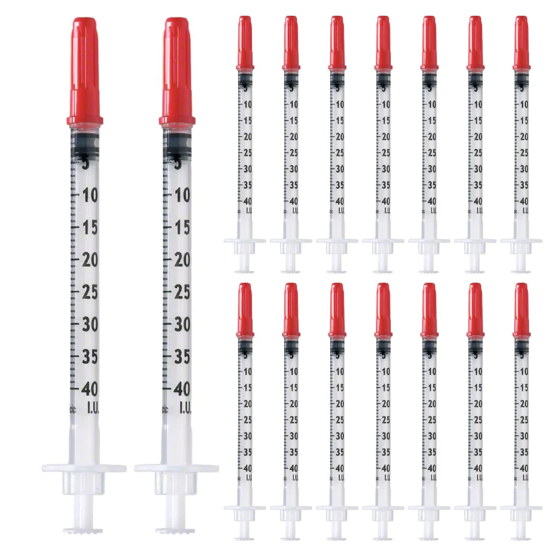 50 x 1ml/cc U40 Plastic Tube 29G (0.33 x 12.7mm) Multipurpose Measuring Tools Lab Accessories Individually Packed 50 x