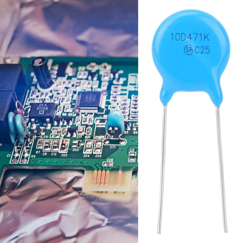 50pcs 10D471K Varistors, 10K471 10 mm Diameter 470 V Inline High Quality Varistors Electronic Component, Varistors Electronic Component - Image 2