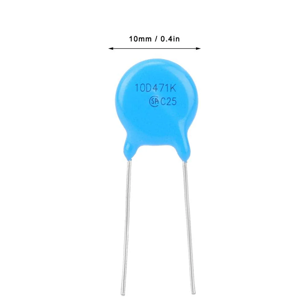 50pcs 10D471K Varistors, 10K471 10 mm Diameter 470 V Inline High Quality Varistors Electronic Component, Varistors Electronic Component - Image 5