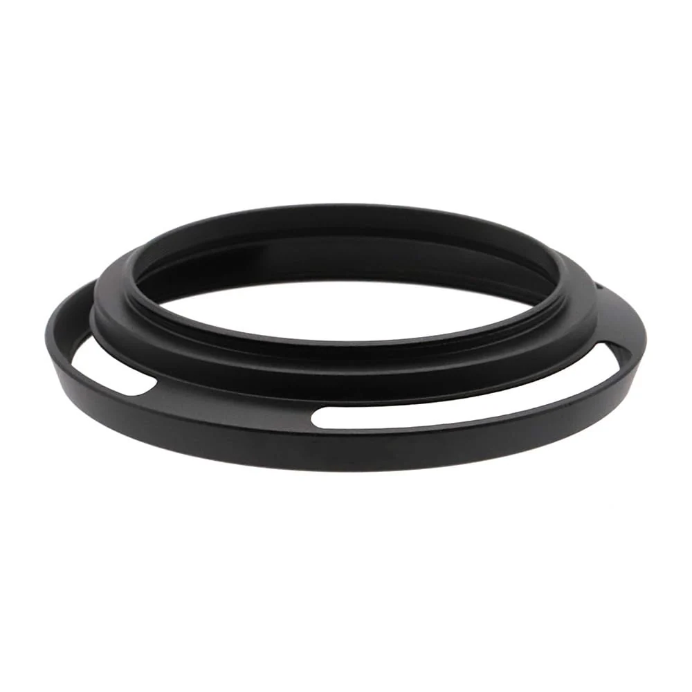 58mm Hollow Lens Hood 58mm Screw in Curved Vented Lens Hood 58mm Metal Lens Hood for 58mm Lens Hood Wide(Black) - Image 2