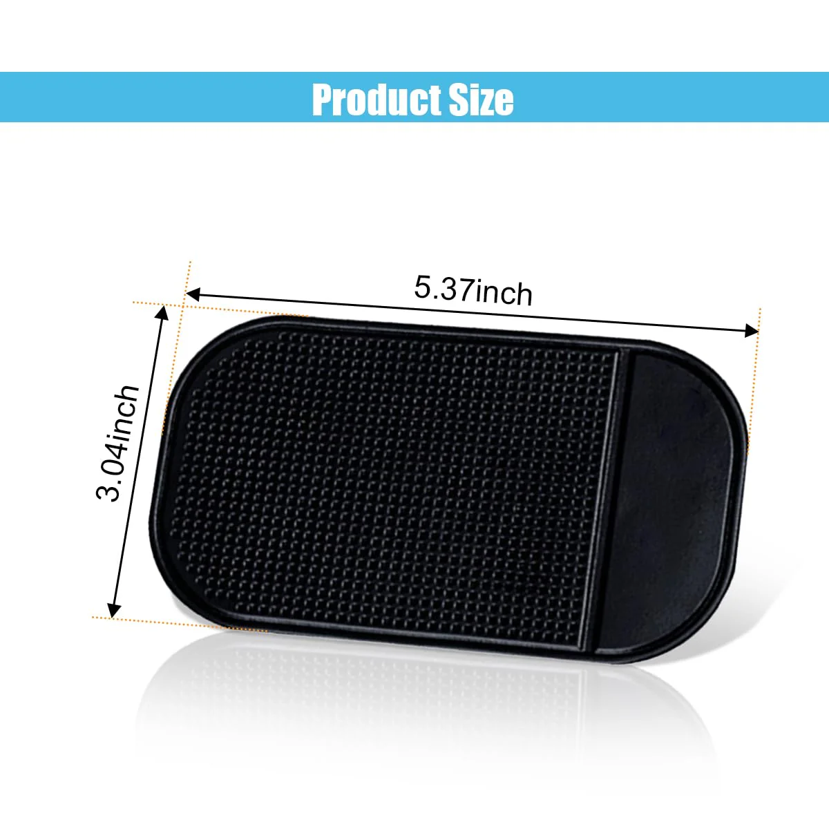 5PCS Car Dashboard Non-Slip Mat, Anti-Slide Sticky Multifunctional Pads for Auto Dashboard, Cell Phone Bracket Mat, Fit for Cell Phones, Keys, Sunglasses, GPS, Coins, Mirrors - Image 2