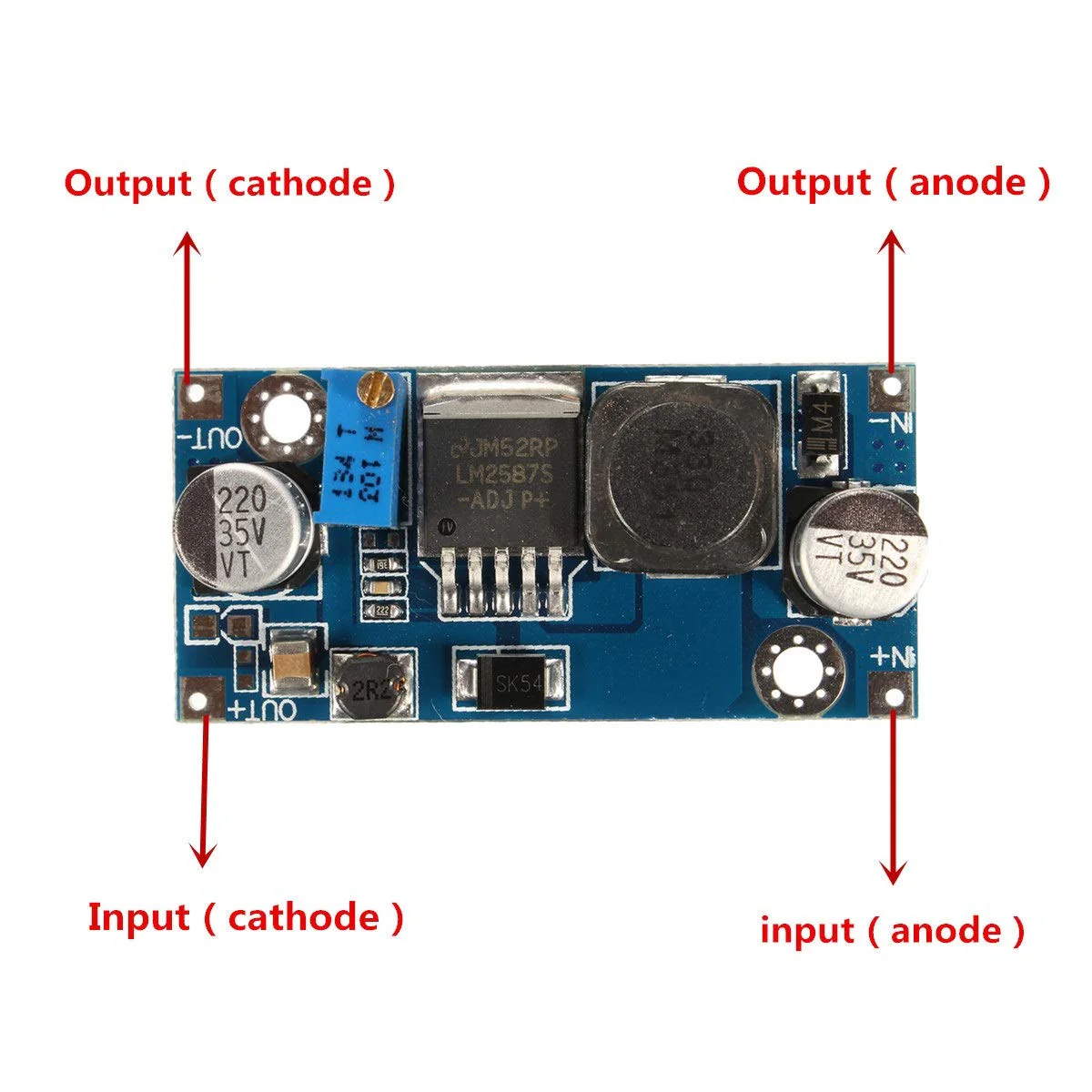 5pcs LM2587 DC-DC Boost Converter 3-30V Step Up 4-35V Power Supply Módulos Max 5a - Image 3