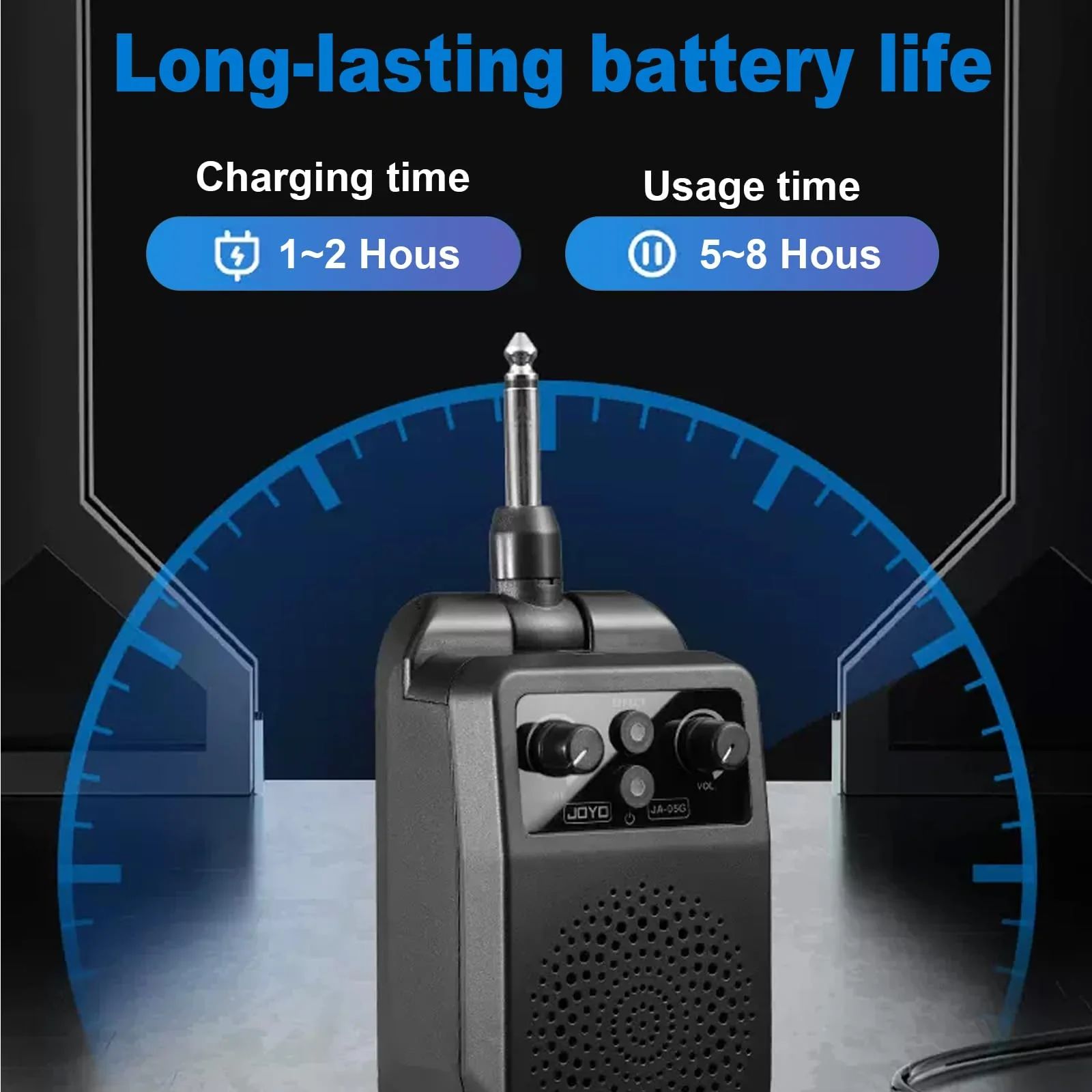 5W JA-05G Mini Electric Guitar Amp - Portable Bluetooth Practice Amp with 4 Effects - Image 5