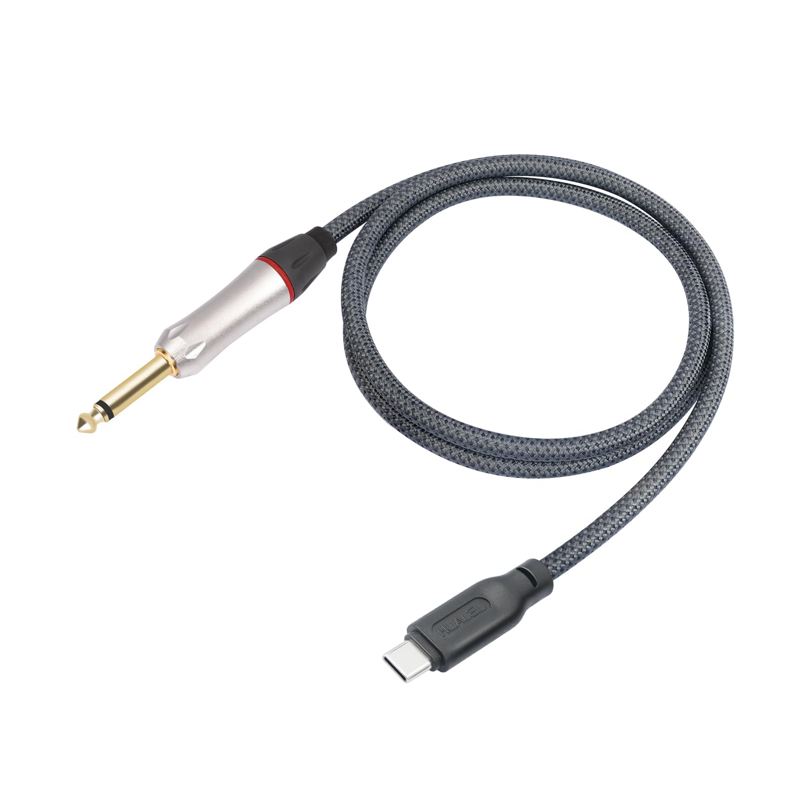 6.6Ft 1/4 to USB C Electric Guitar Recording Cable, USB C to 1/4 TS Electric bass Guitar Cable for Recording, Electric Guitar 1/4 TS 6.35 mm Male Jack to Computer, Smartphone 6.6Feet - Image 6