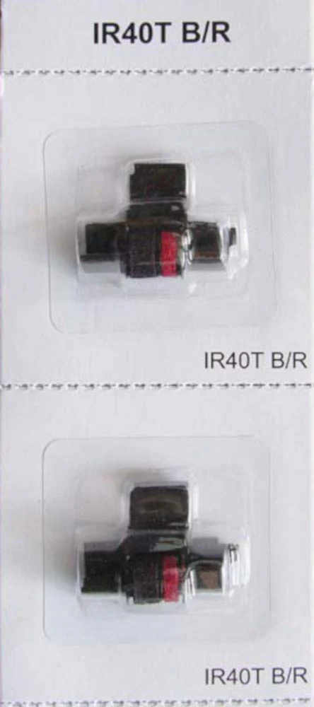 (6 Pack) Calculator Ink Roller Fits Sharp EL-1801V EL-1750V EL-1611V Casio HR-170RC HR-200RC HR-300RC Canon P23-DHV-3 and More Black/Red IR-40T CP-13 EA-772R Compatible/Replacement by COMPUMATIC 6 Pack - Image 2