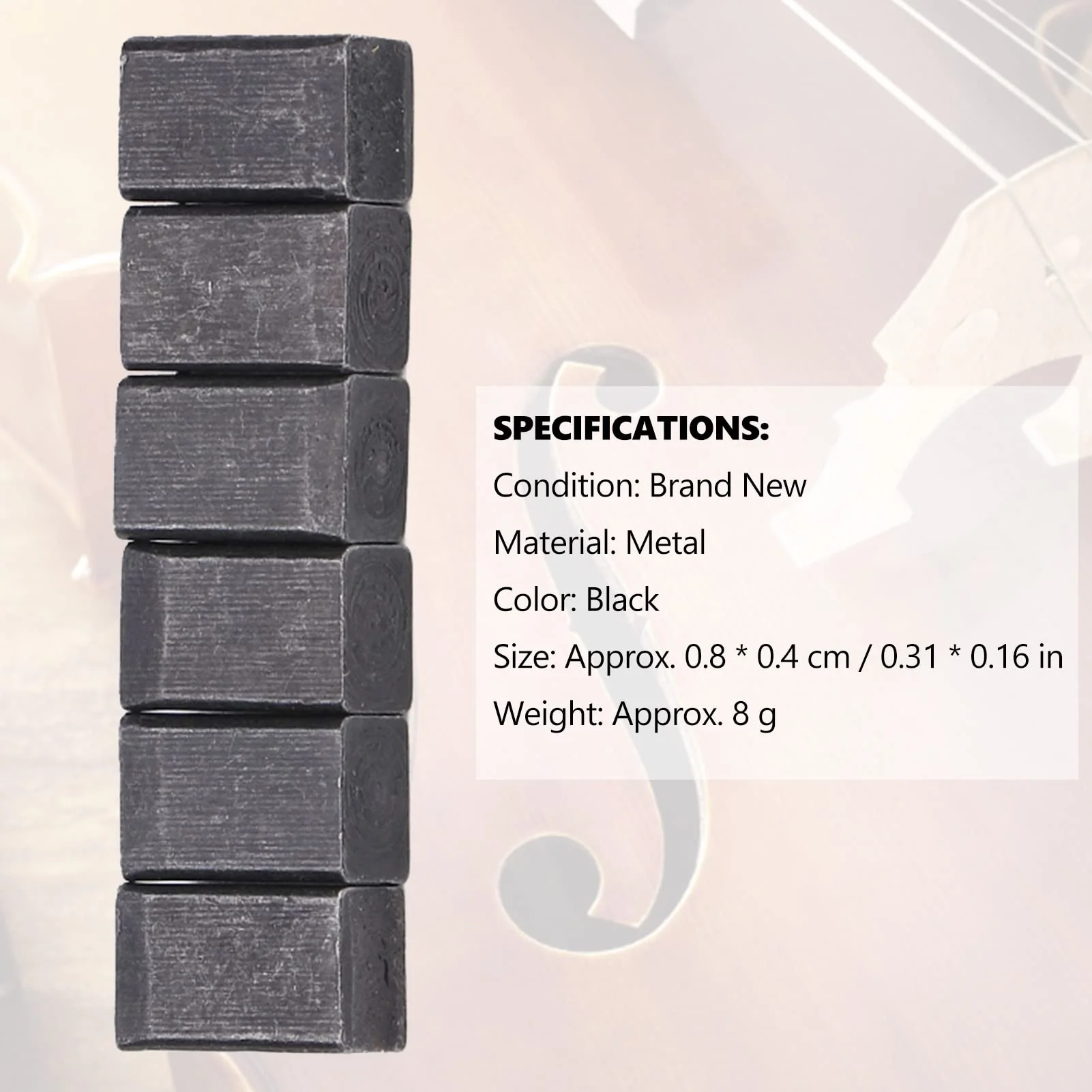 6 PCS Insert Blocks, Electric Guitar Tremolo Bridge Saddle Pro String Lock Insert Blocks for Electric Guitar Bridge Saddle Floyd Rose Block Floyd Rose Saddle Blocks - Image 8