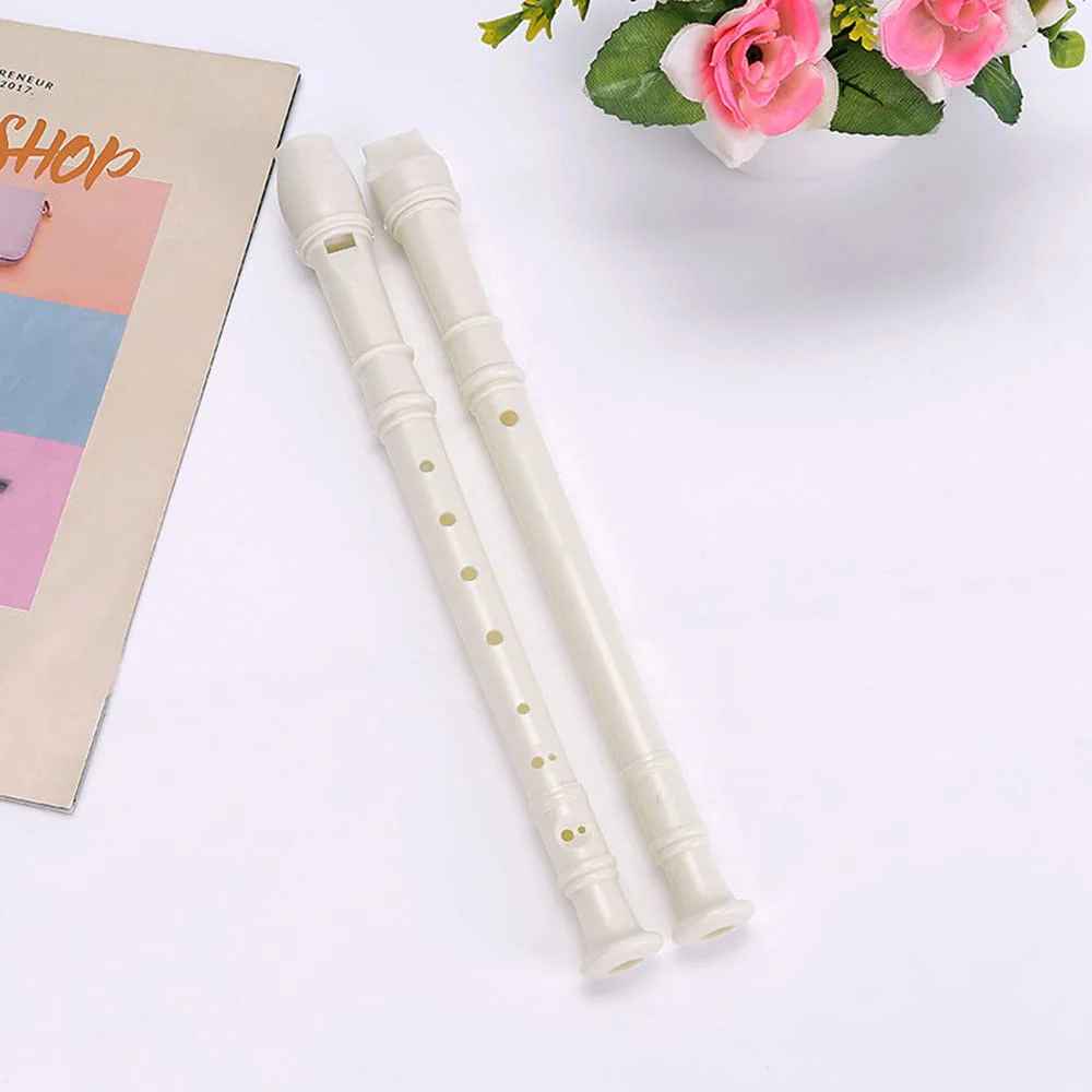6 Pieces 8 Hole Descant Soprano Recorder for Kids, Plastic Music Recorder Instrument Kid Music Flute with Cleaning Rod 6 Pack - Image 6