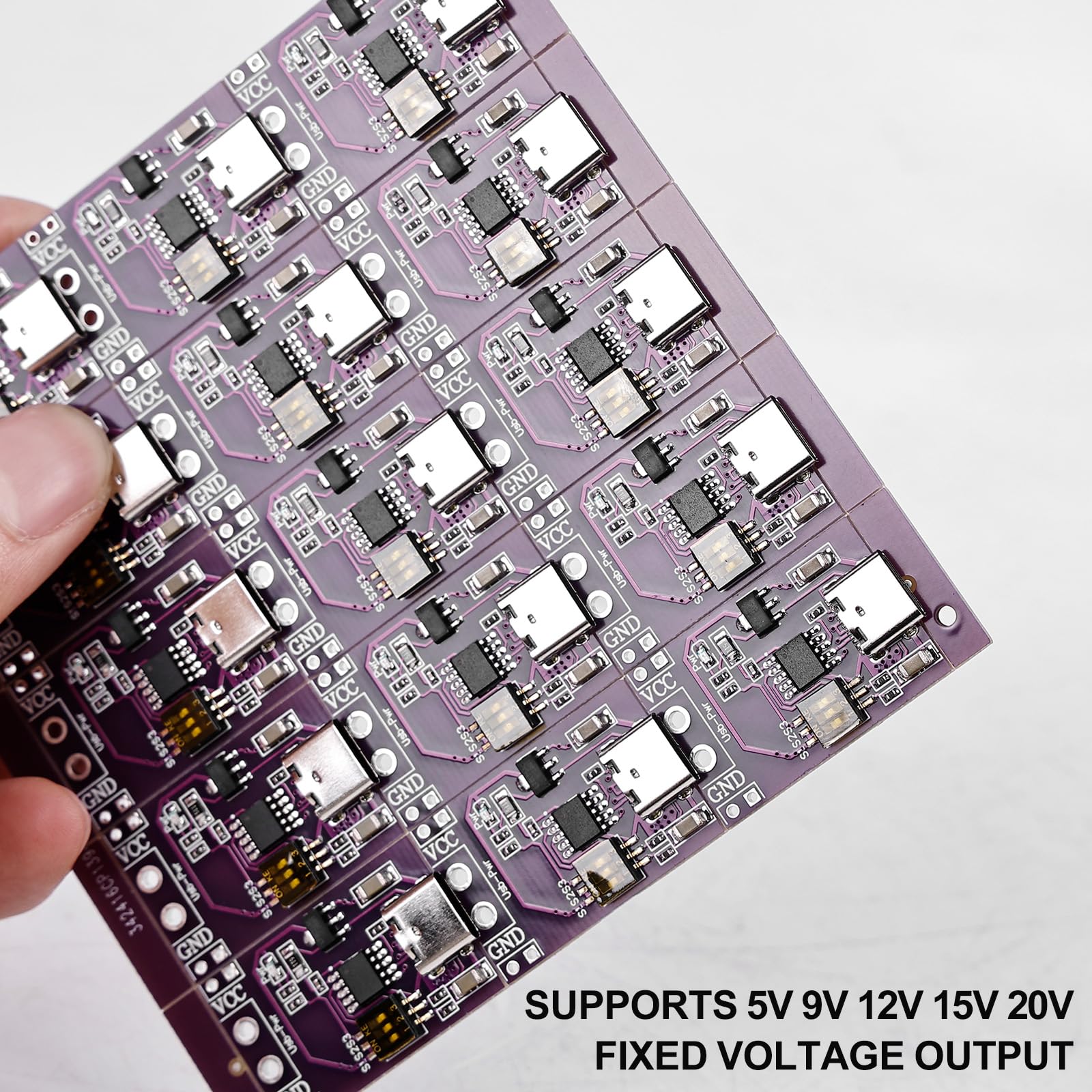 6 Pieces QC/PD/AFC Power Supply Trigger Module: Fast Charge Trigger USB-C 5V 9V 12V 15V 20V DC Spoof Scam Fast Charge Trigger Polling Detector USB-PD Notebook Power Supply Change Board Module 6 - Image 5