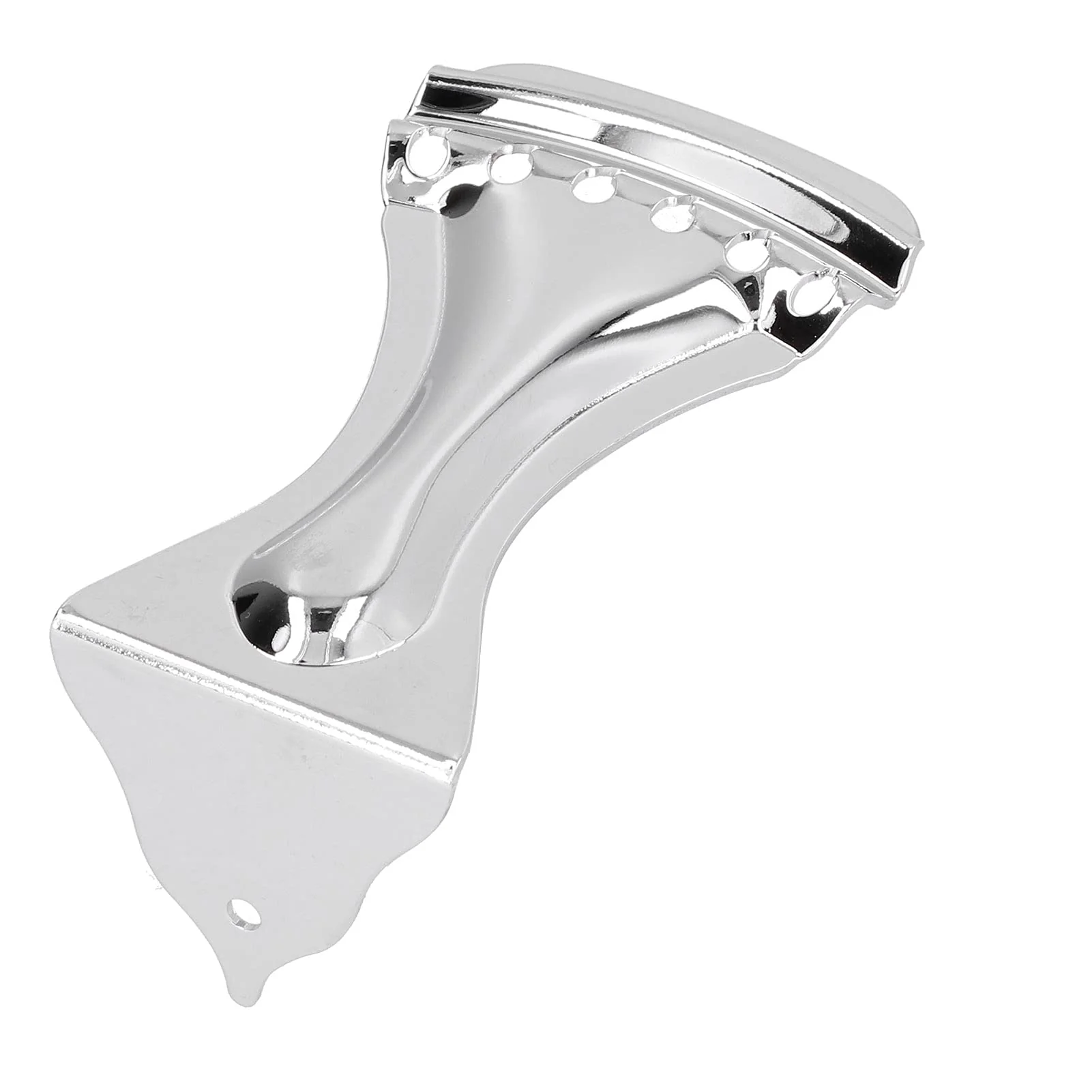6 String Guitar Tailpiece, Silver Color Plated Good Sustain Tailpieces Replacement for Stringed Instrument Repair, Resonator Tailpiece Trapeze Tailpiece Guitar