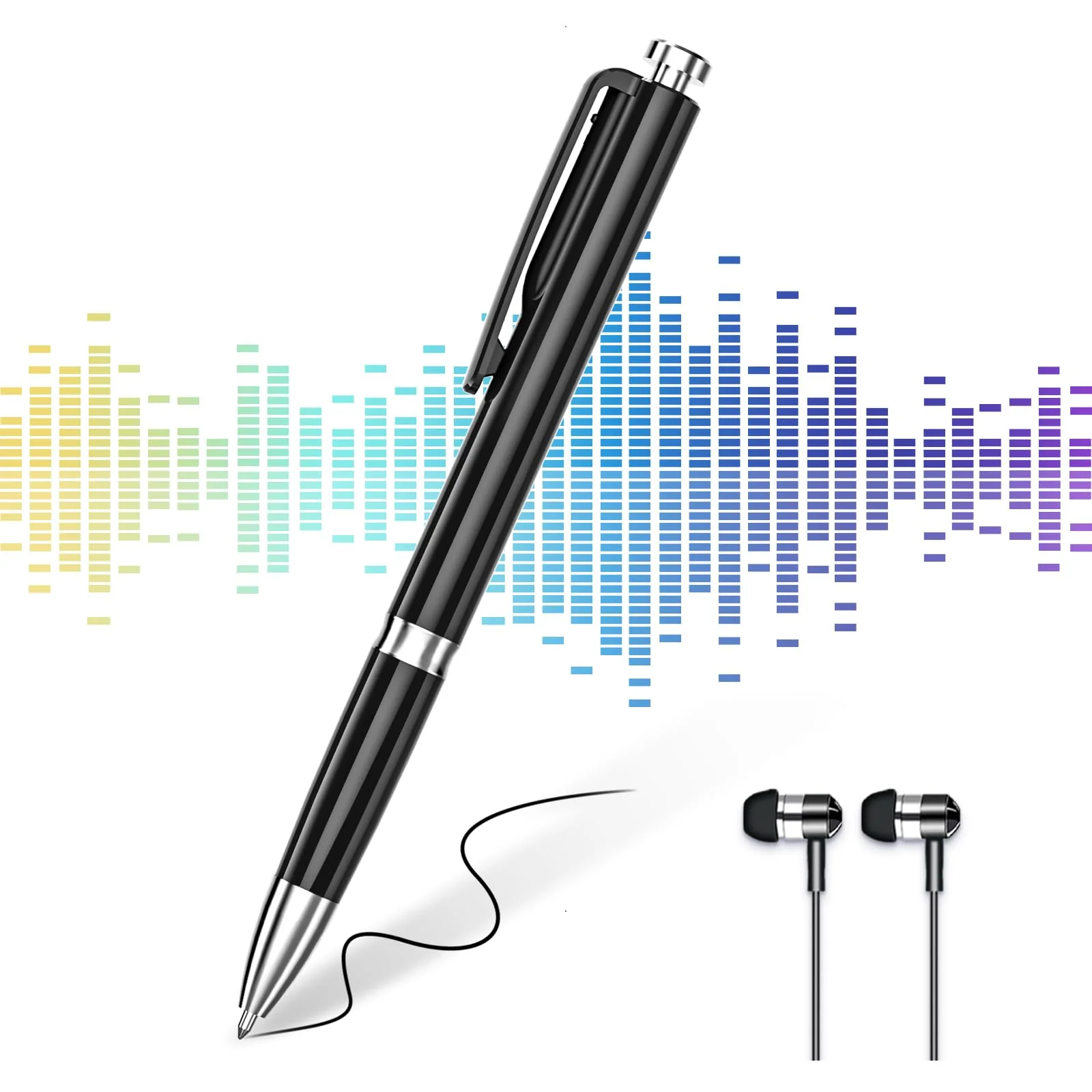 64GB Digital Voice Recorder - (4000 Hours) XIXITPY Voice Recorder with AI Noise Reduction, Voice Activated Recorder for Study Lecture Interview Course 64GB