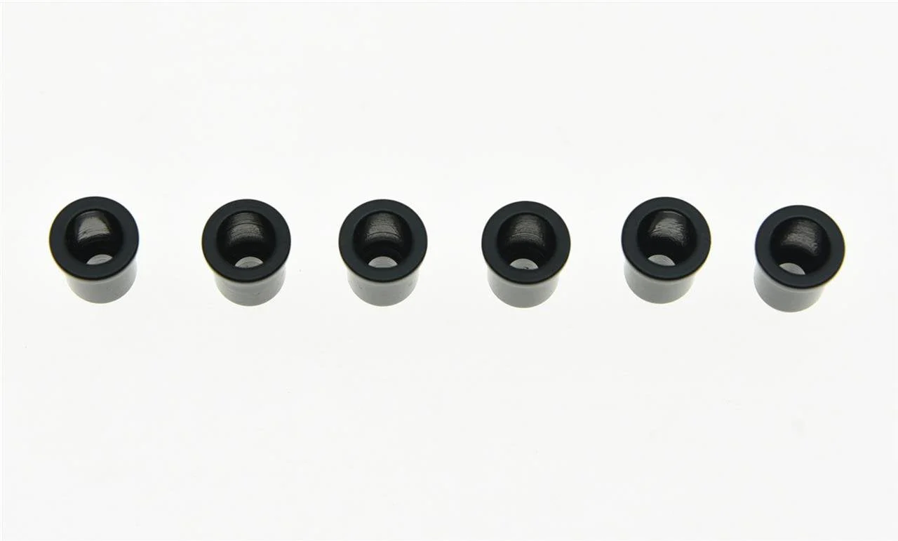 6x Black Guitar String Through Body Ferrule 1/4"(6.35mm) String Ferrules for Telecaster/Tele Guitar - Image 3