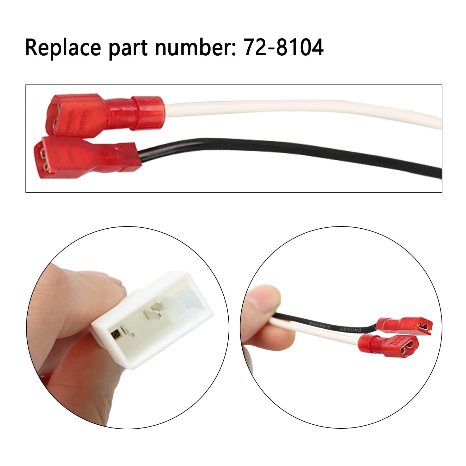 72-8104 Speaker Adapter Wire Harness Replacement for Toyota Camry Corolla Tacoma Tundra Scion Pontiac Car Front and Rear Door Speaker Wire Harness Adapter Plug 4Pcs 72-8104 Speaker harness - Image 5