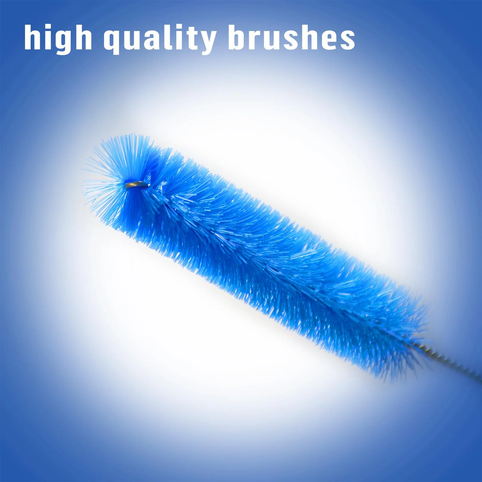 8-in-1 CPAP Cleaner Hose Brush, 2 Pieces CPAP Hose Cleaning Brush, Pipe Brush for CPAP Hoses/Tube/Accessories (Blue) Blue - Image 5