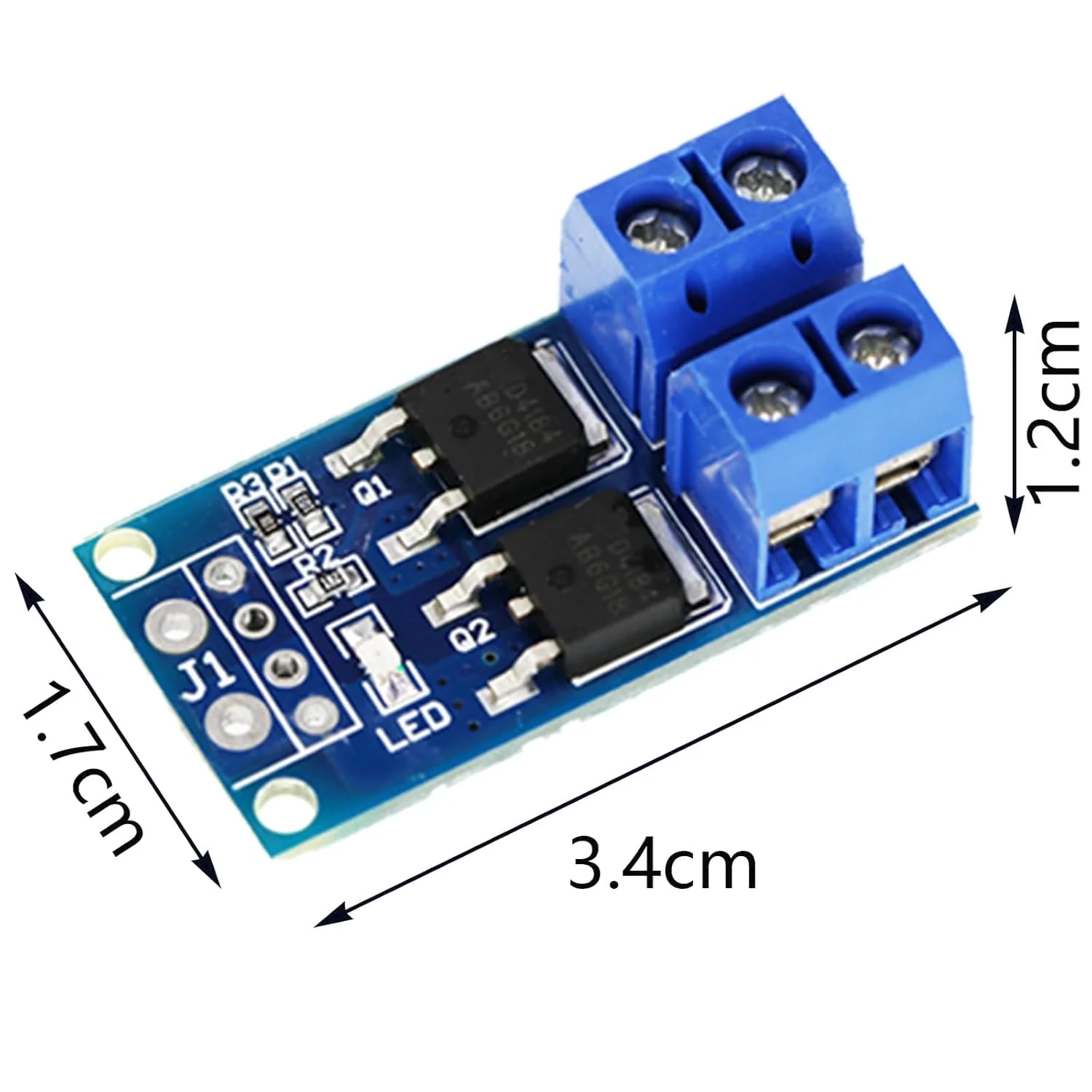 8 Pcs DC 5V-36V 400W FET Trigger Switch Drive Module Board Dual Mosfet Driver Module Dual High Performance Switching Driver Module PWM Controller Switch Panel Driver Module for Ar-duino - Image 2