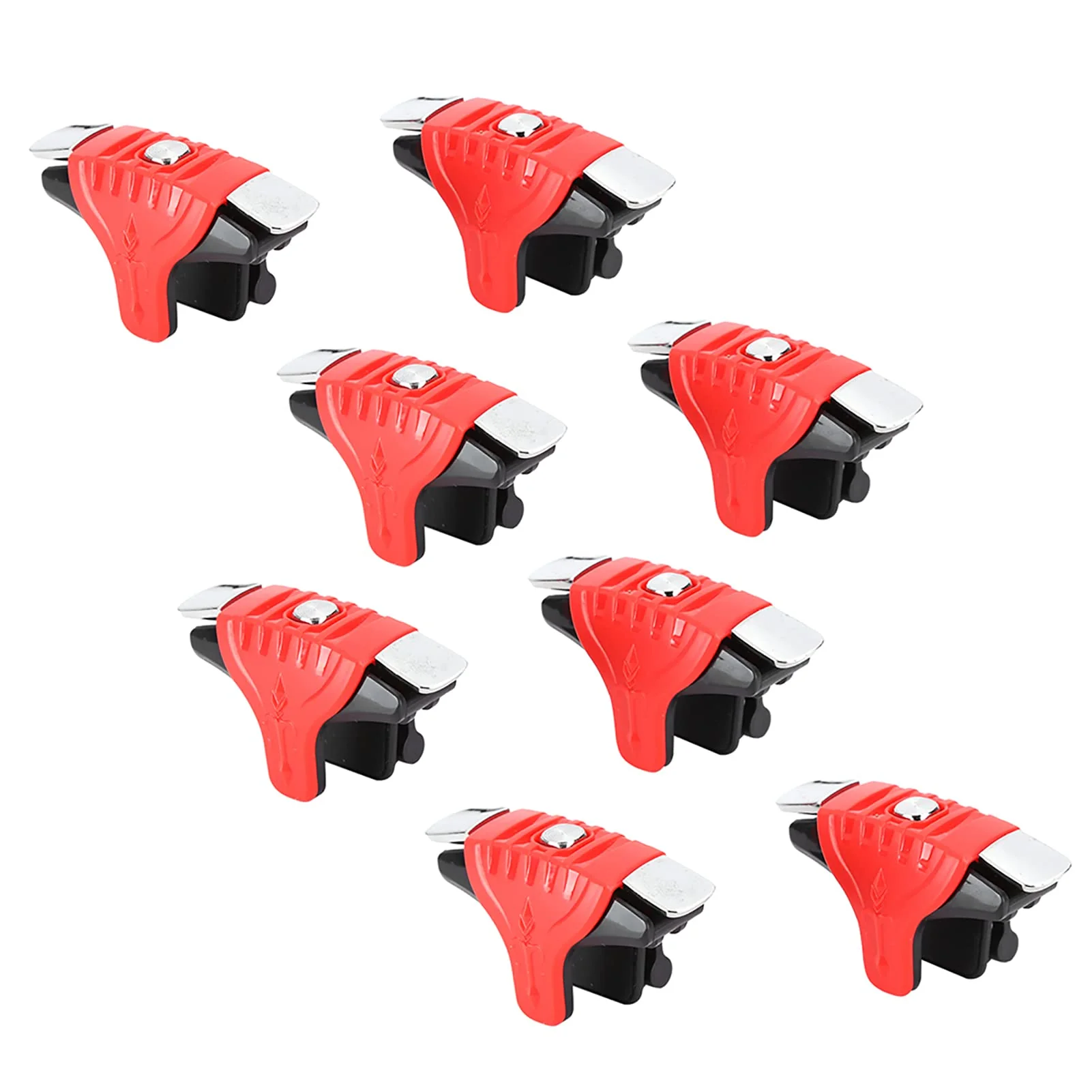 8 Pcs Metal Games Buttons Phone Game - High Sensitivity Controller Gamepad for PUBG - for PUBG(red) [video game]