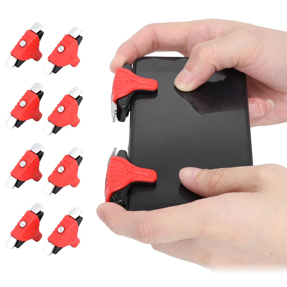 8 Pcs Metal Games Buttons Phone Game - High Sensitivity Controller Gamepad for PUBG - for PUBG(red) [video game] - Image 8