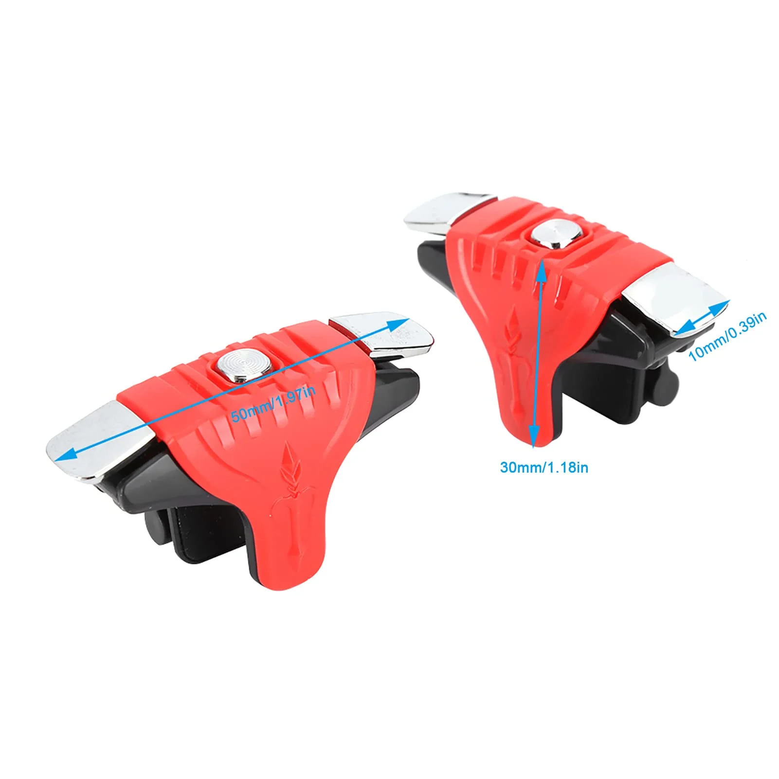 8 Pcs Metal Games Buttons Phone Game - High Sensitivity Controller Gamepad for PUBG - for PUBG(red) [video game] - Image 9