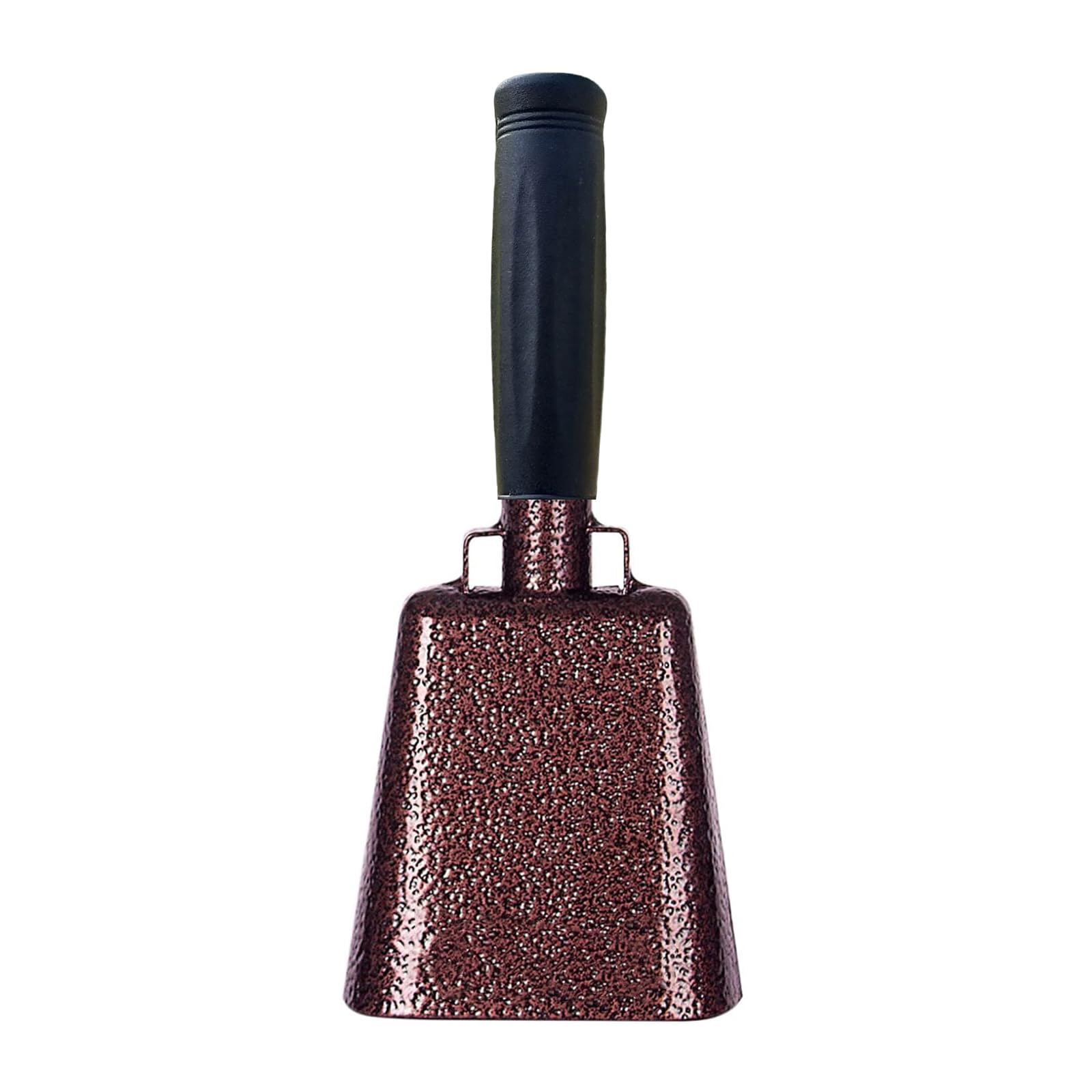 8’’ Steel Cow Bell with Handle, Noise Maker Cowbell, Cheering Loud Hand Call Bell for Sport Events Football Soccer Hockey Baseball Basketball Games Party Concert Graduations School Wedding Farm Ranch 8inch-copper