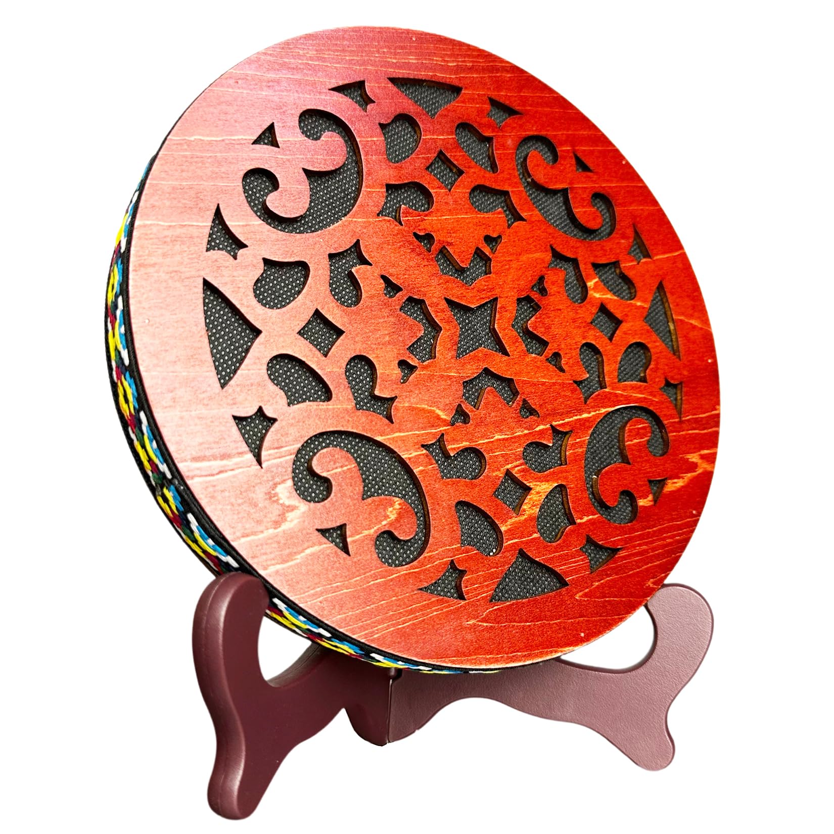 8'' Water Stream Drum | Rain Disk "Water-Fall" | Instrument for Sound Therapy | Ocean Drum | Sonic Energy Wave Drum | Yoga Meditation | Release Pressure | Music Healing Instrument (With Display Stand)