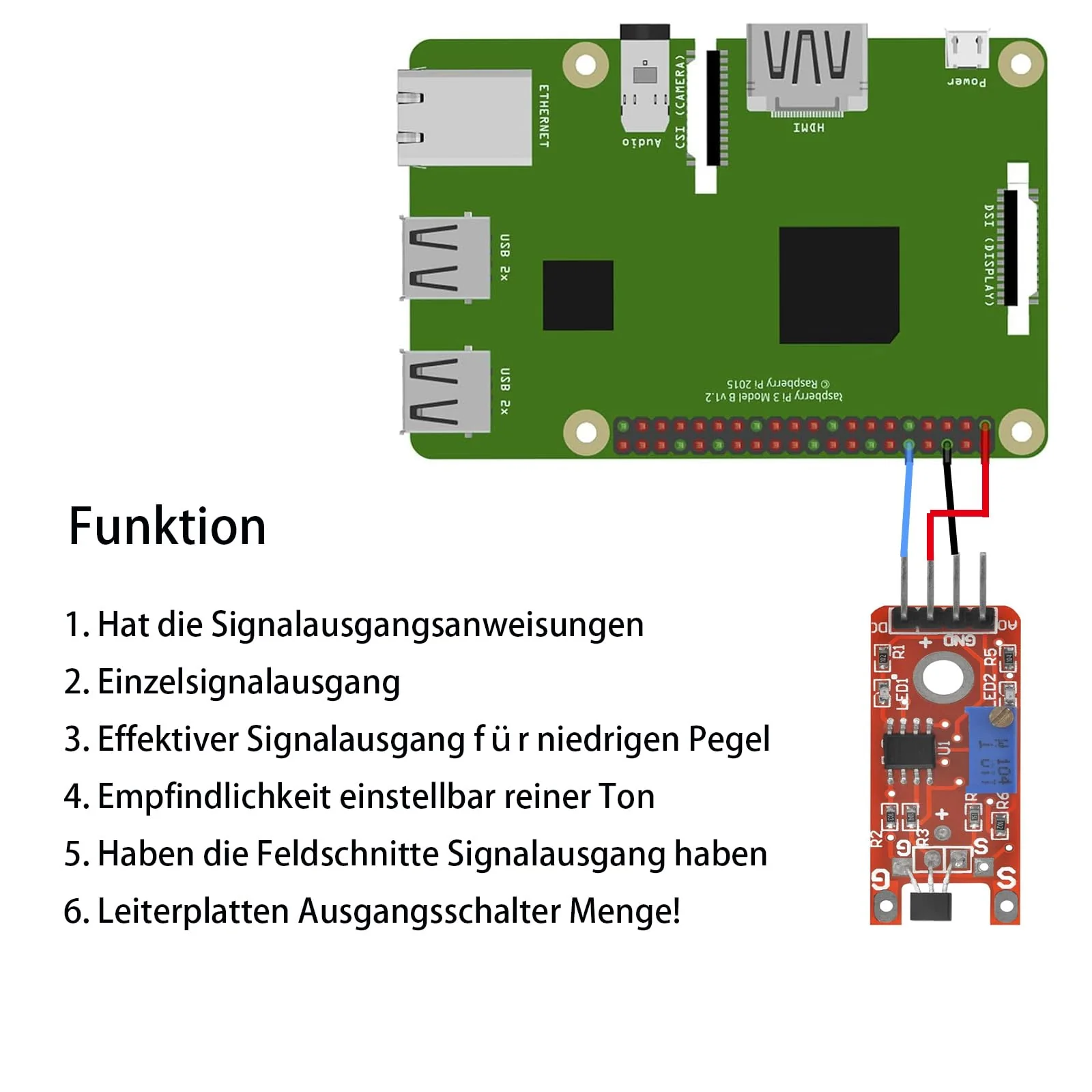 8 x linear magnetic Hall sensor modules KY-024 compatible for Arduino and Raspberry Pi 8 - Image 5