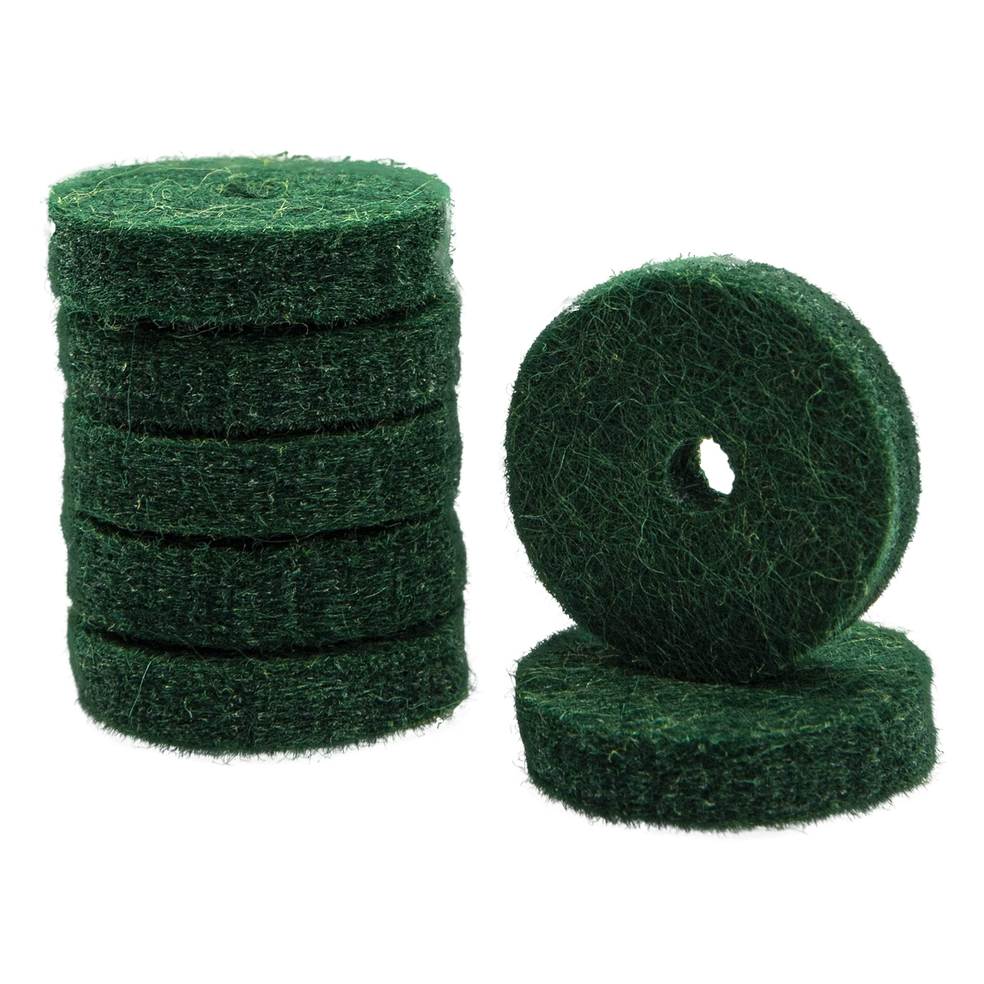 90Pcs Yootones Piano Felt Pads Accessory Washers Cushion Compatible with Keyboard Balance Front Rail Regulating Repair Parts Replacement (Green) - Image 3