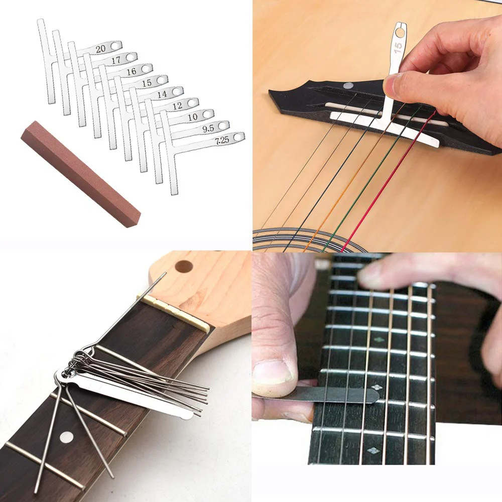 99PCS Professional Guitar Repairing & Maintenance Tool Kit with Capo, Strings, Picks, Bridge Pins, Gauge, Accessories - Gift for Acoustic, Electric Guitar, Ukulele, Bass, Banjo Orange - Image 4