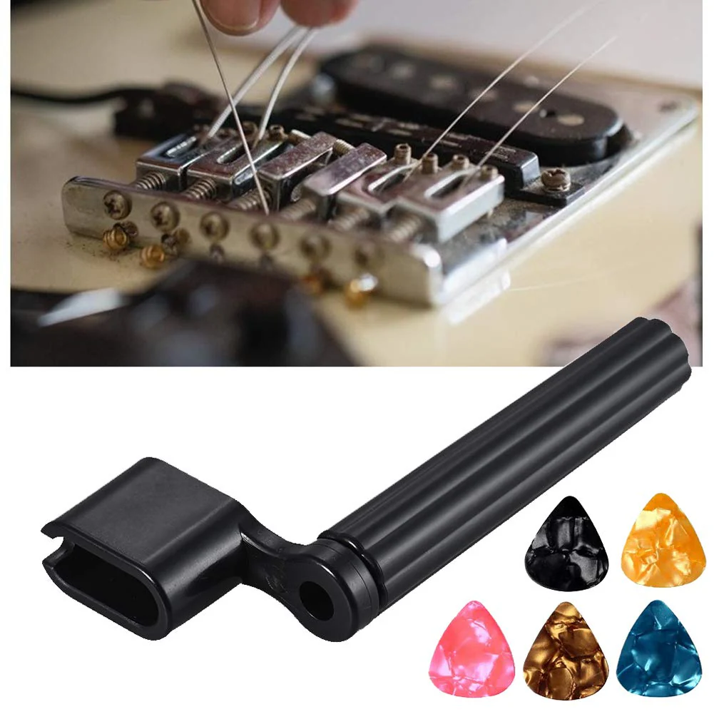 99PCS Professional Guitar Repairing & Maintenance Tool Kit with Capo, Strings, Picks, Bridge Pins, Gauge, Accessories - Gift for Acoustic, Electric Guitar, Ukulele, Bass, Banjo Orange - Image 5