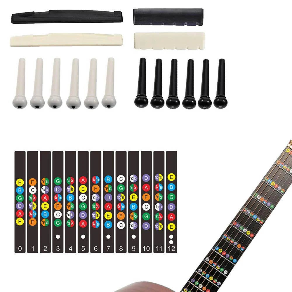 99PCS Professional Guitar Repairing & Maintenance Tool Kit with Capo, Strings, Picks, Bridge Pins, Gauge, Accessories - Gift for Acoustic, Electric Guitar, Ukulele, Bass, Banjo Orange - Image 6
