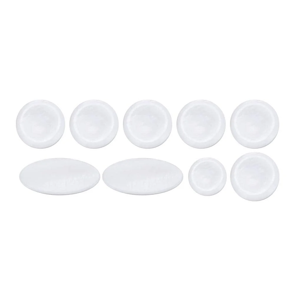 9Pcs/set Saxophone Key Buttons, Inlays White Abalone Shell Finger Button for Alto Tenor Soprano Sax Replacement tenor saxophone key pearls - Image 6